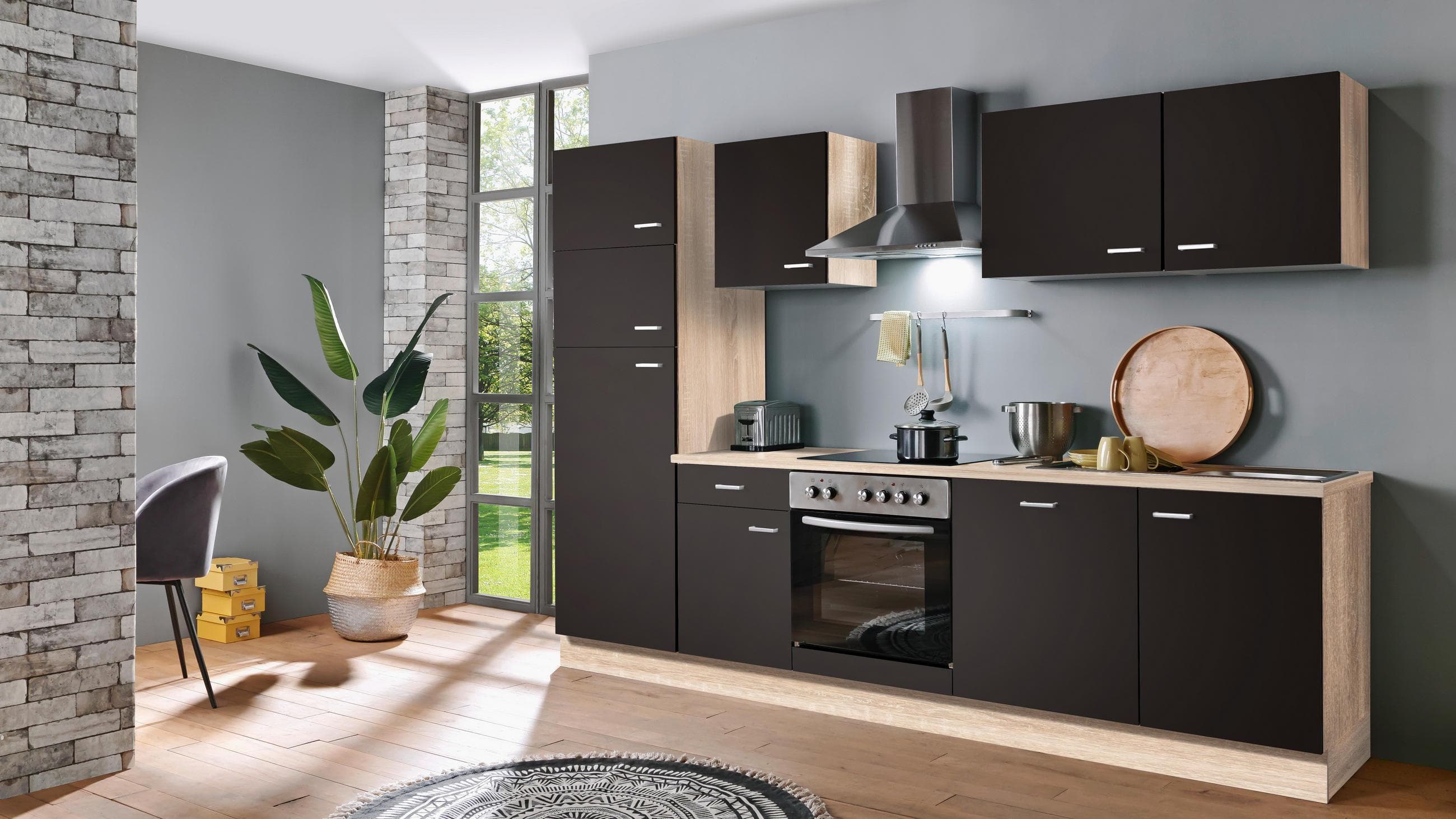 Menke Küchenblock Classic Dunkelbraun Eiche