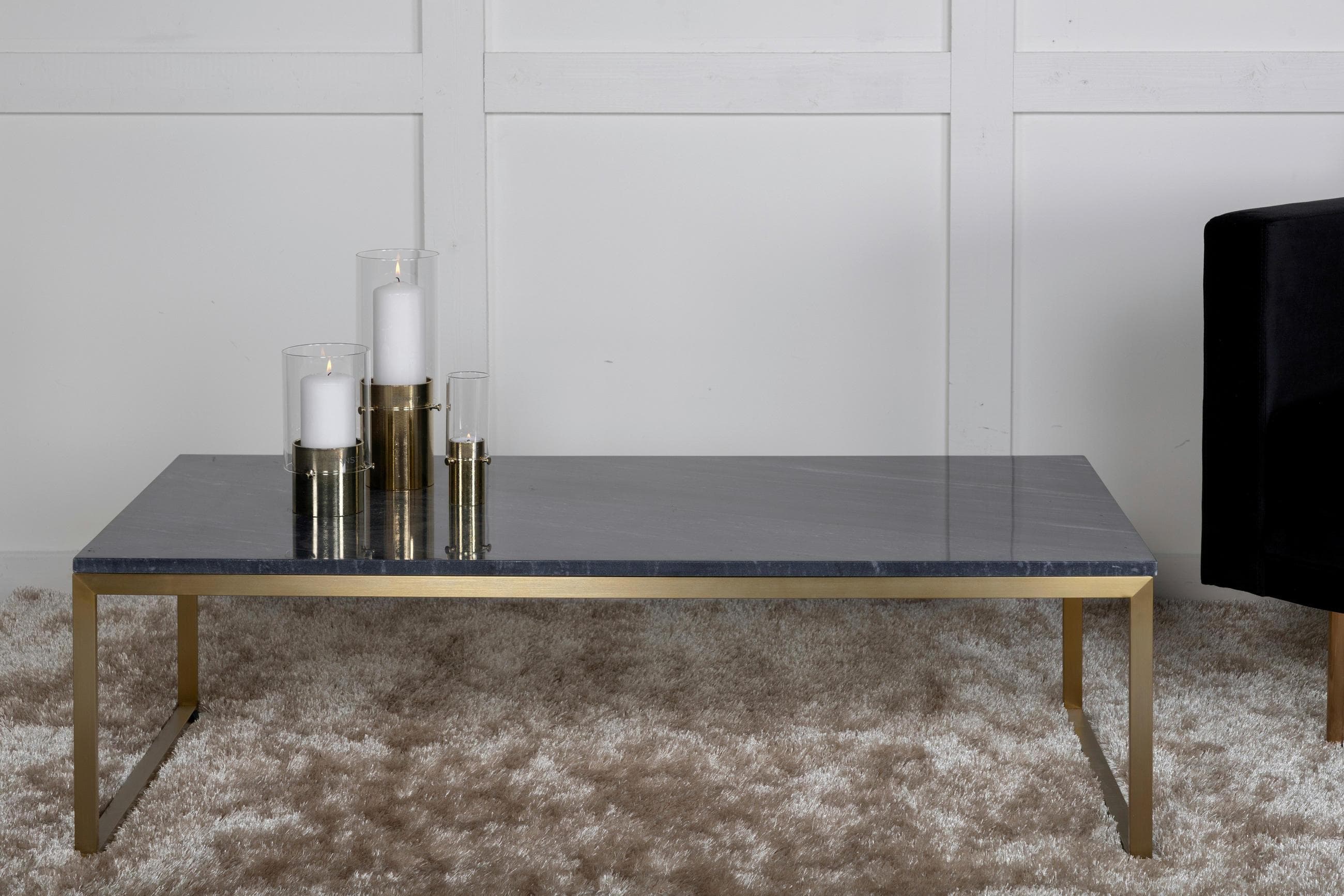 COUCHTISCH ESTELLE Gold/Grau
