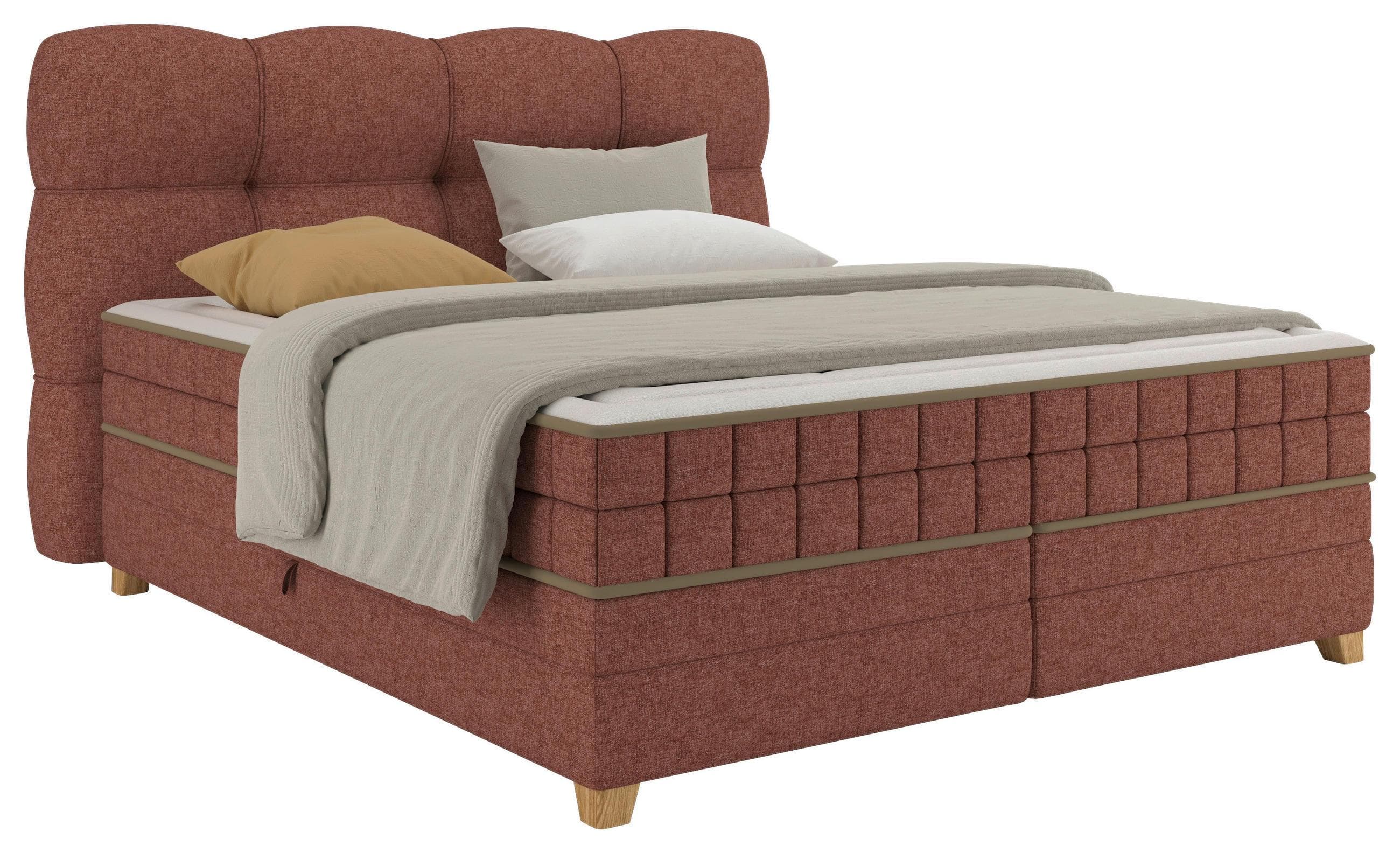 Boxspringbett Bianco Rot Mömax DE