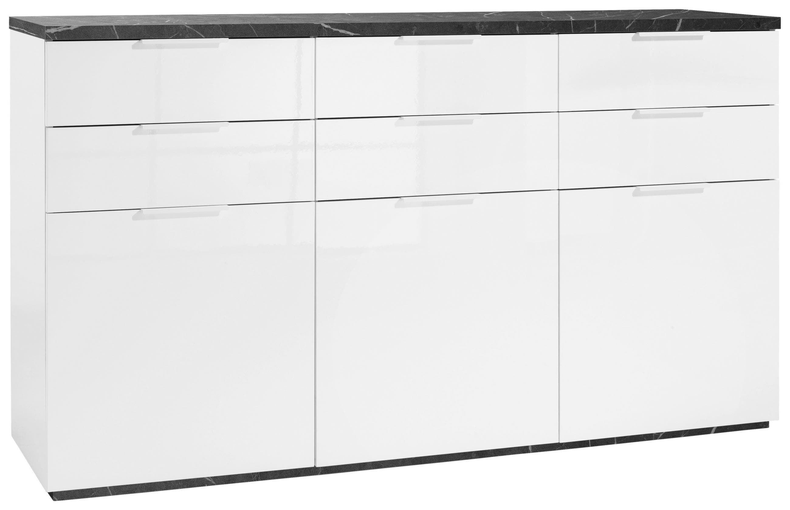 Sideboard Mundi Weiß HG/Anthrazit Mömax