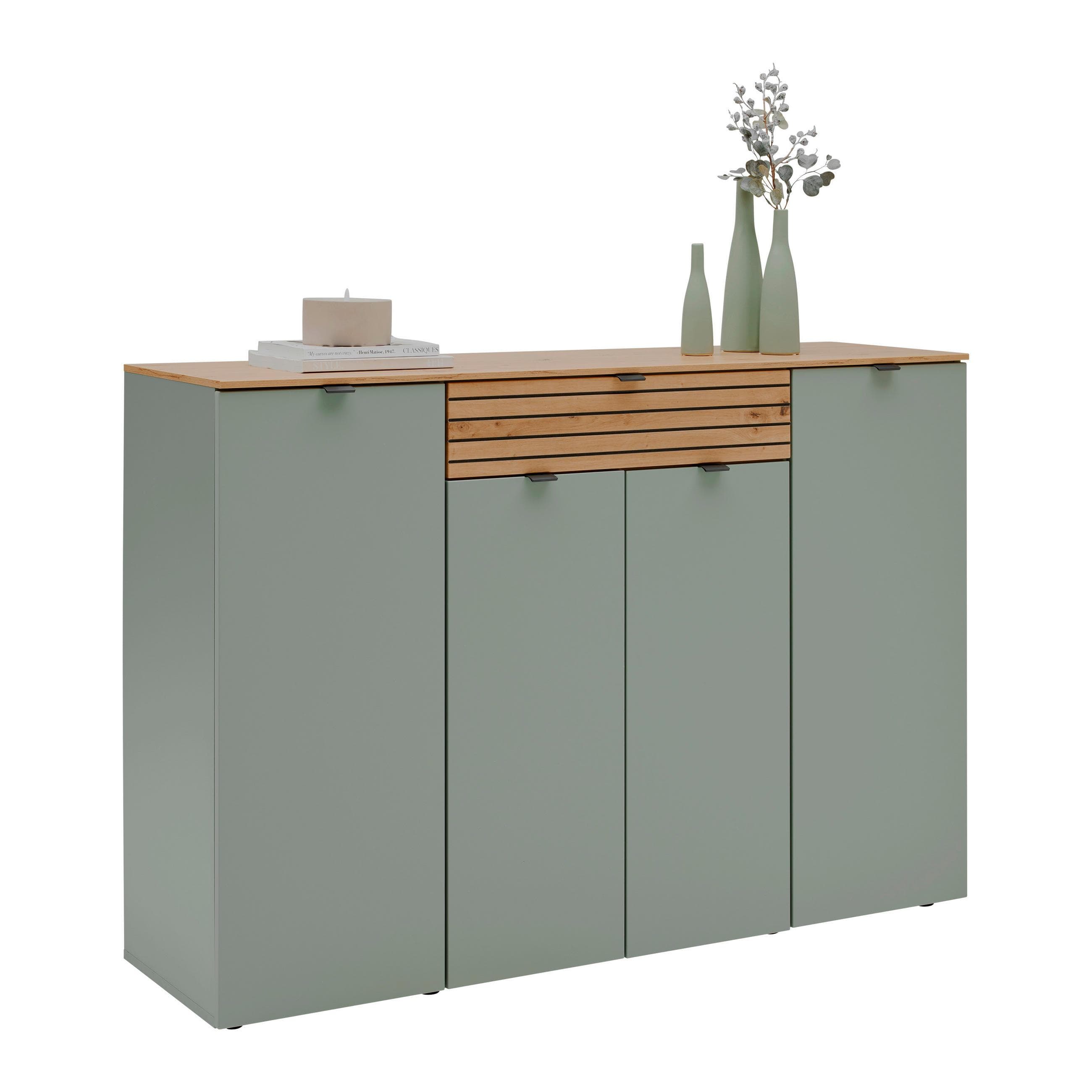 Sideboard Bahia-M Grün/Eiche Artisan Mömax DE