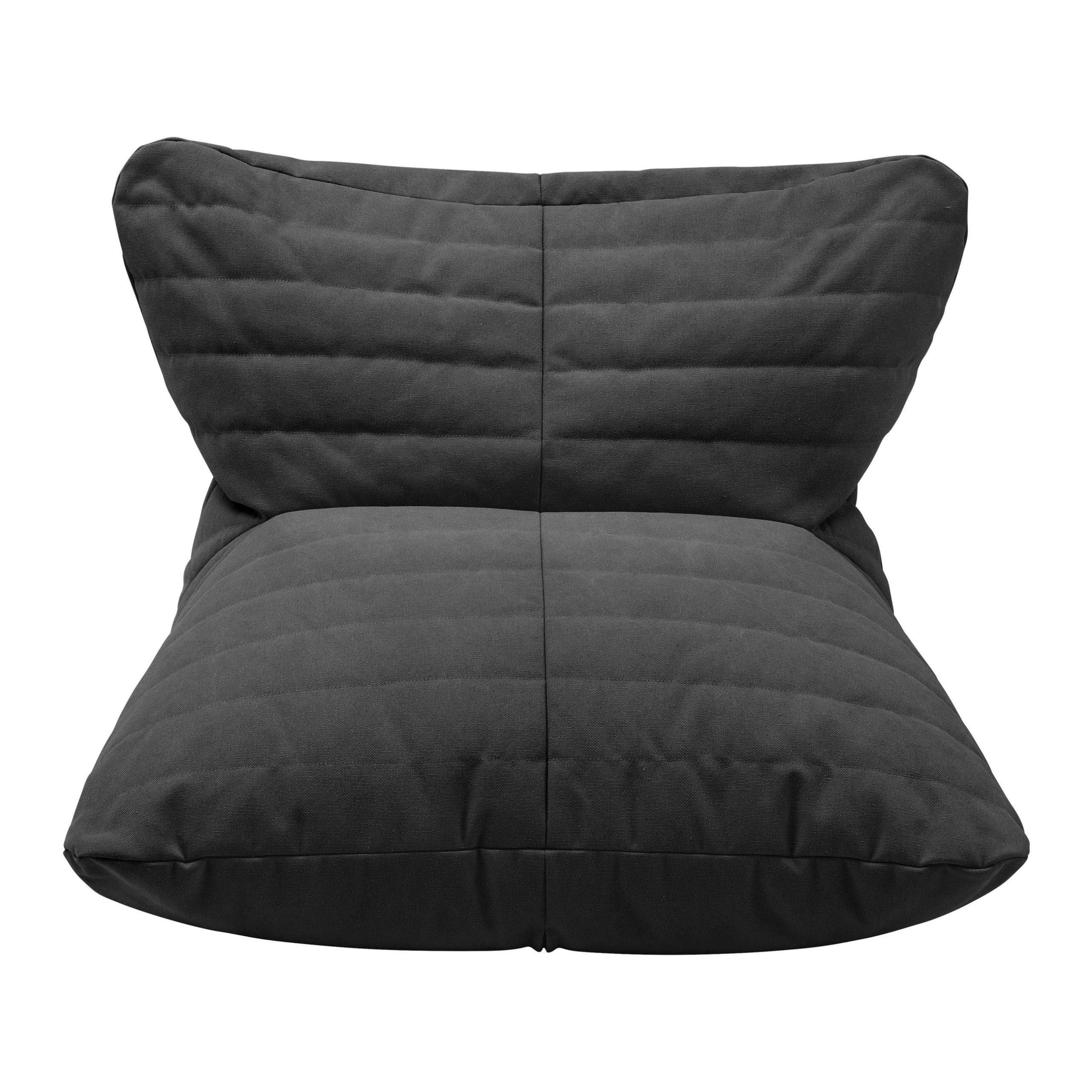 Sitzsack Marta Dunkelgrau Webstoff