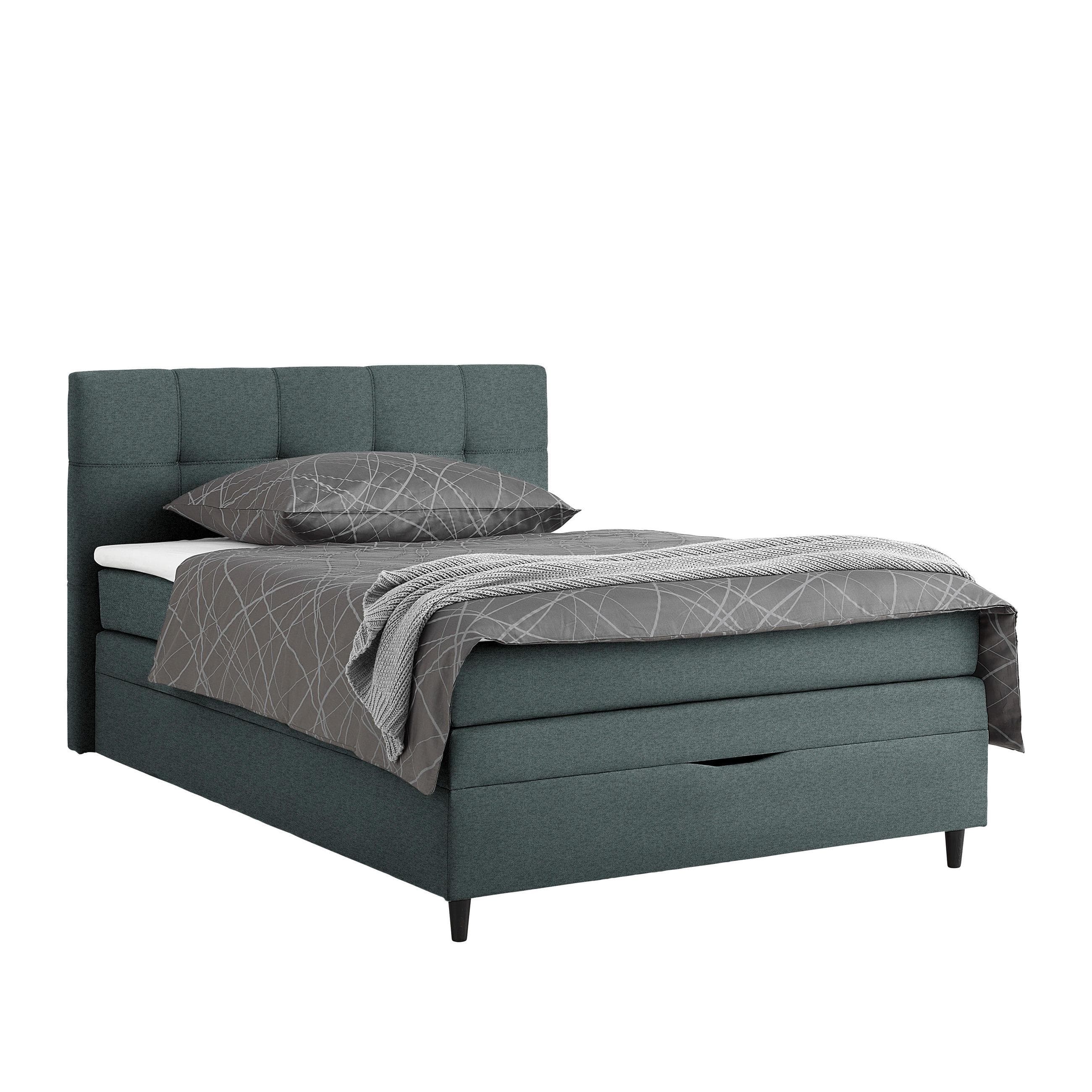 Boxspringbett Miami Anthrazit 140x200 cm