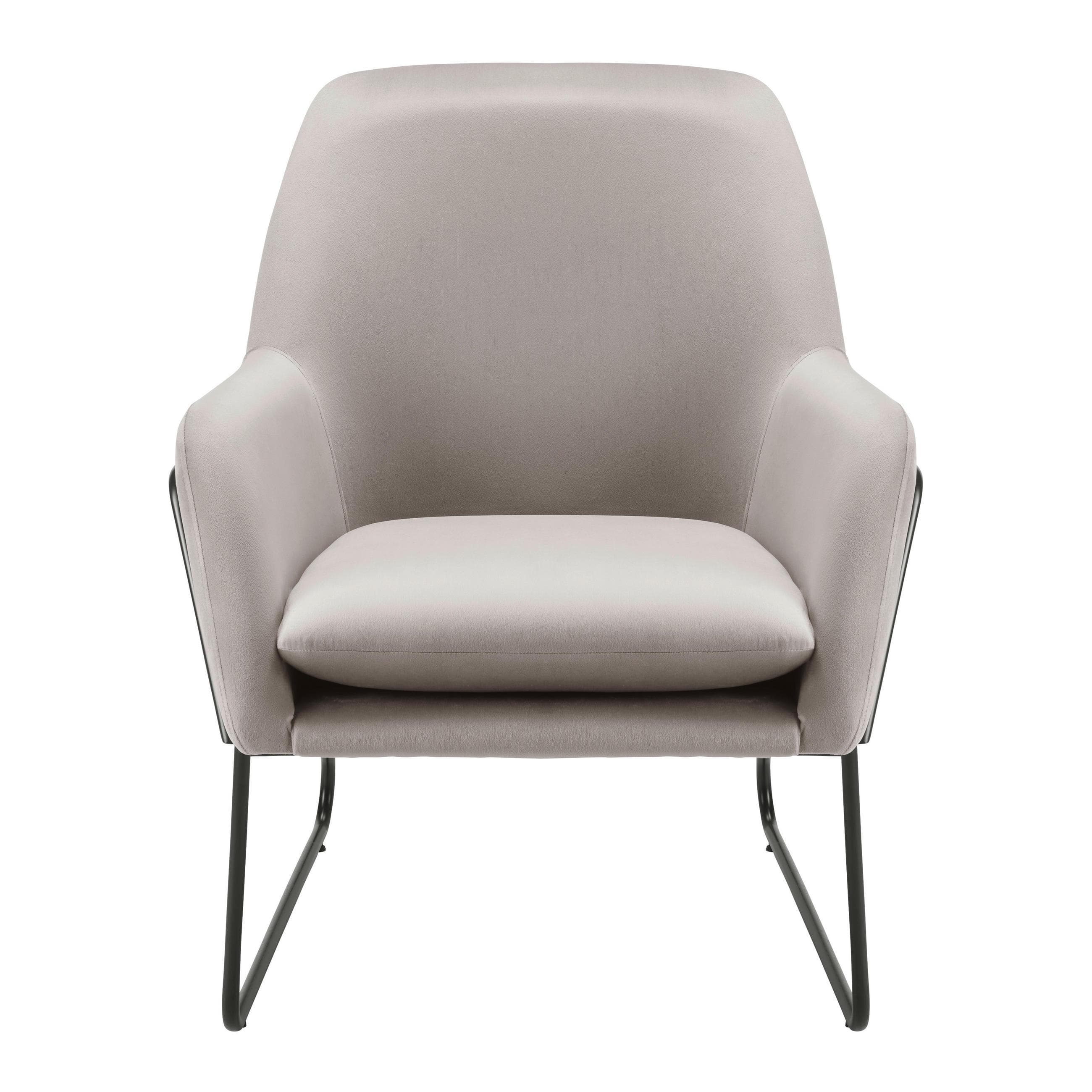 Sessel Kezia Beige Samt