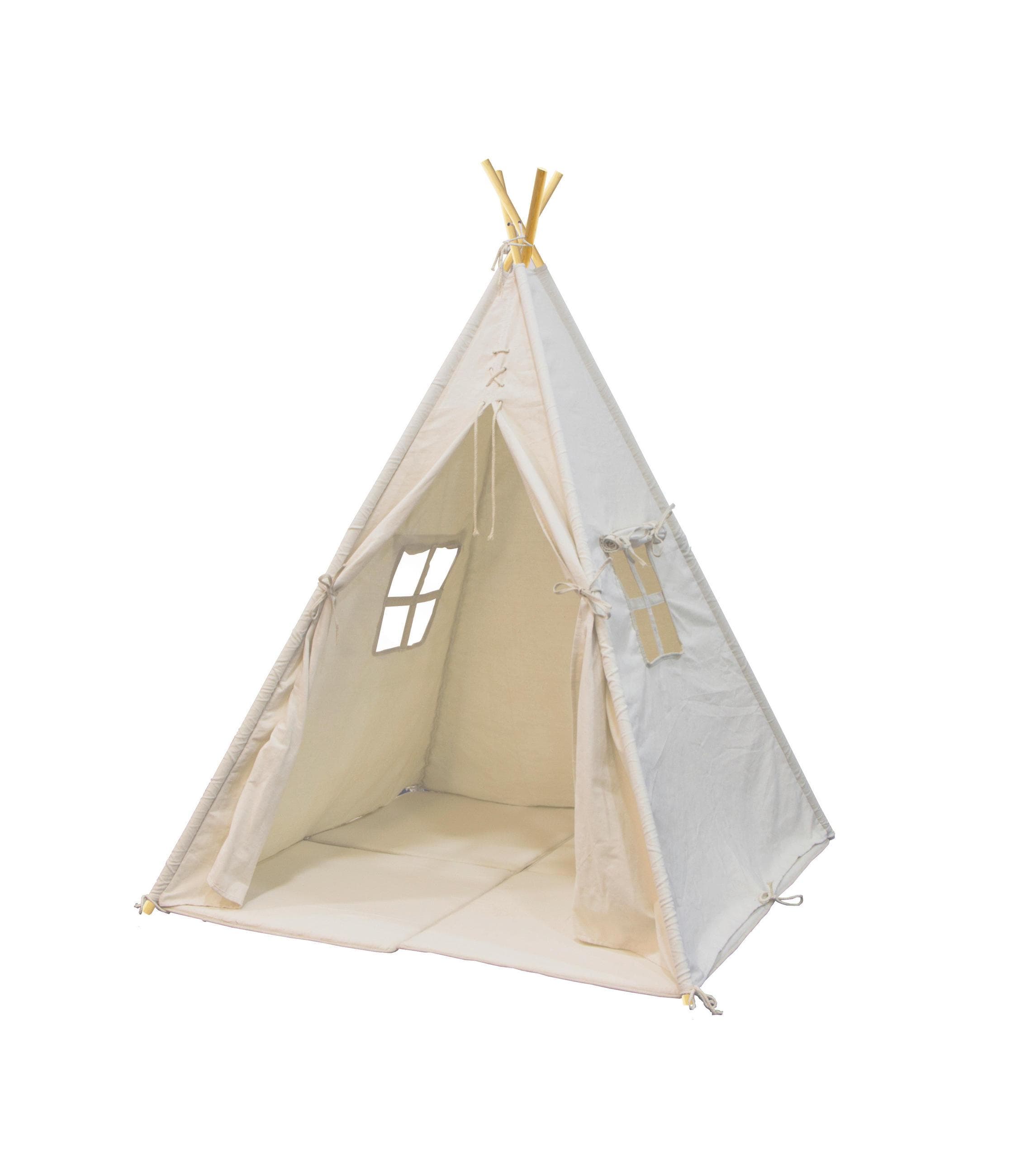Spielzelt Alba Beige Kinderzelt aus Stoff