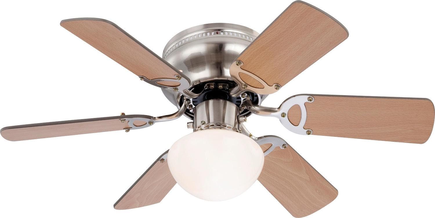 Deckenventilator Aslana Graphit-/Buchefarben