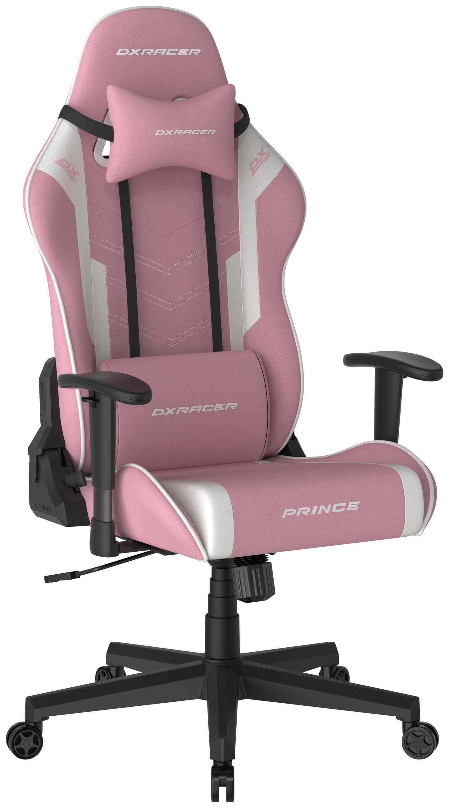DXRacer Drehstuhl Prince Schwarz/Weiß/Pink
