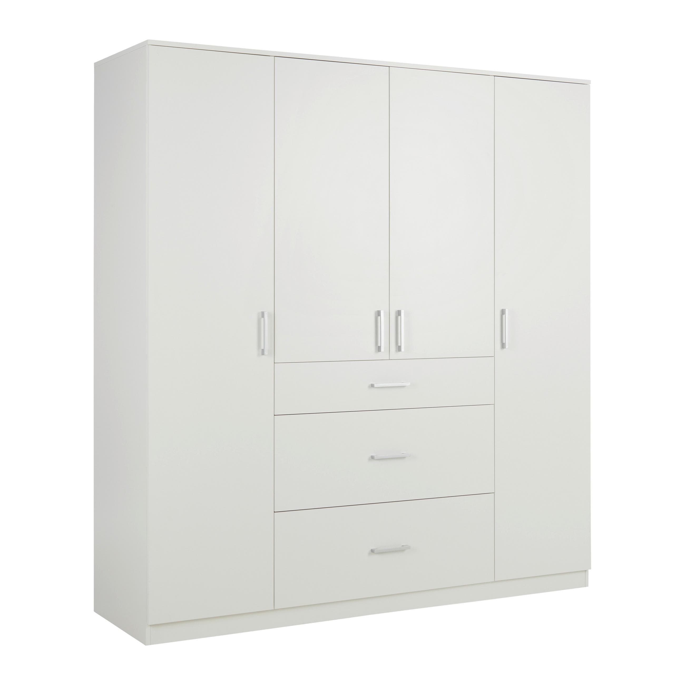 Drehtürenschrank Lasse 4T Weiß Mömax DE