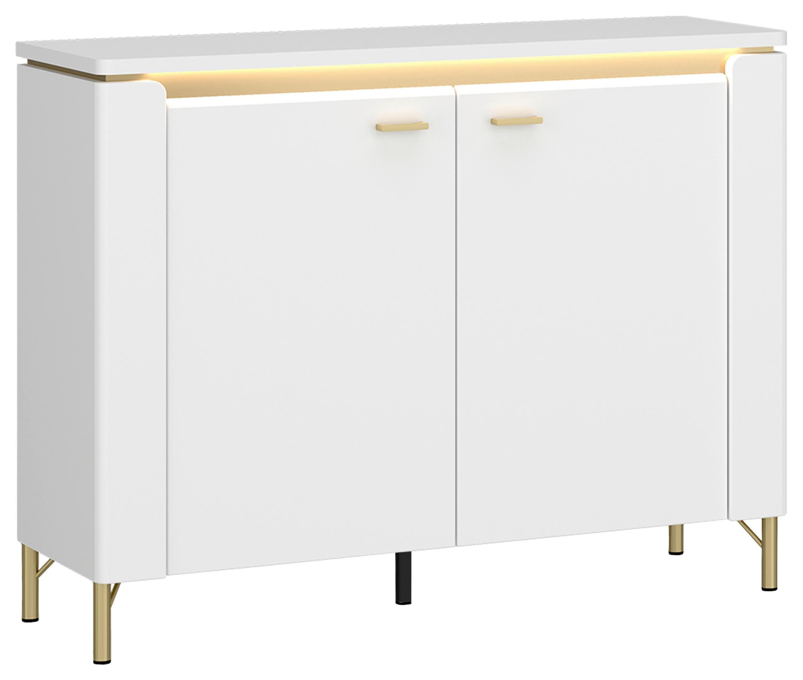 Sideboard Lazio Weiß Gold Mömax DE