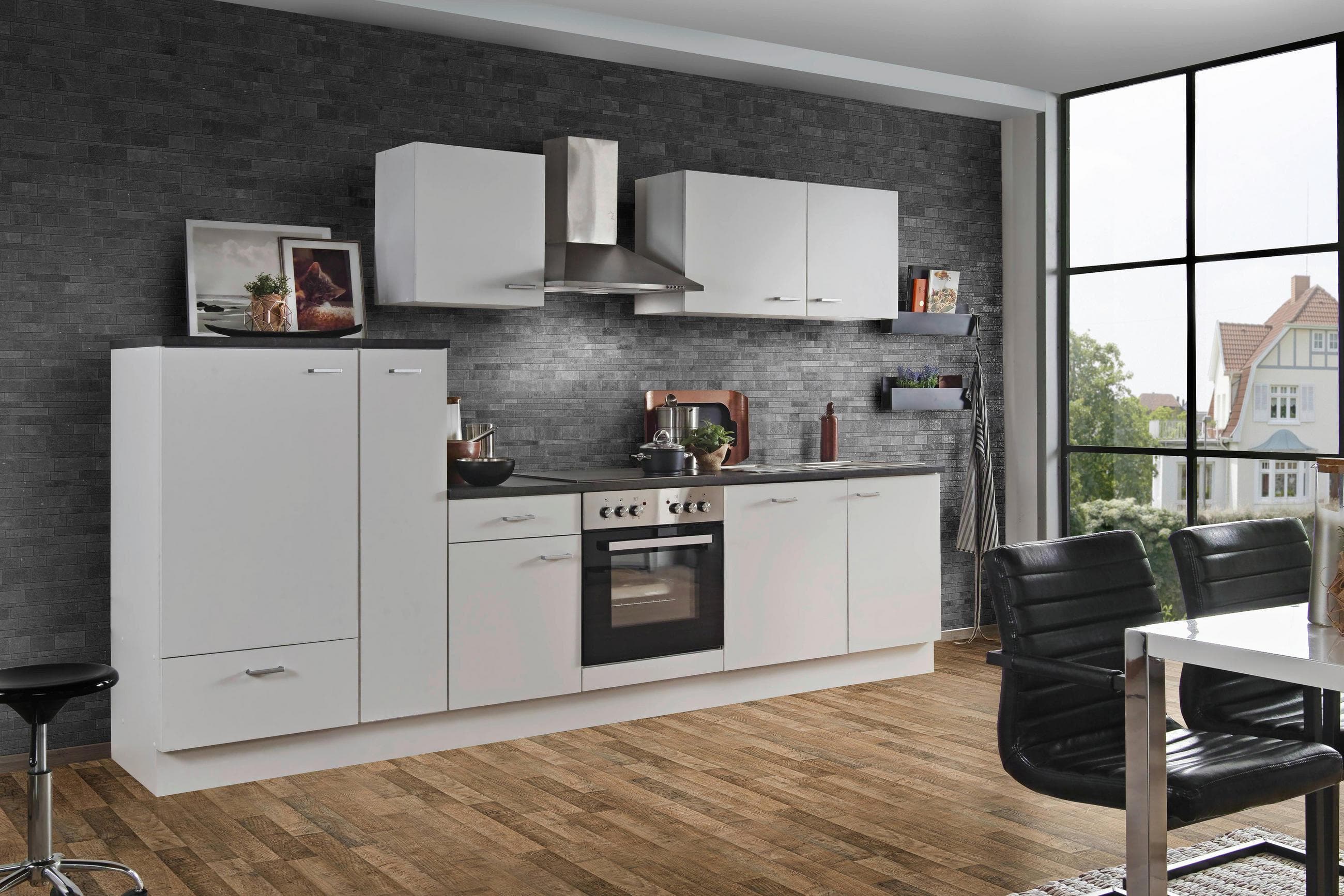 Menke Küchenblock White-Classic ca. 310 cm Weiß