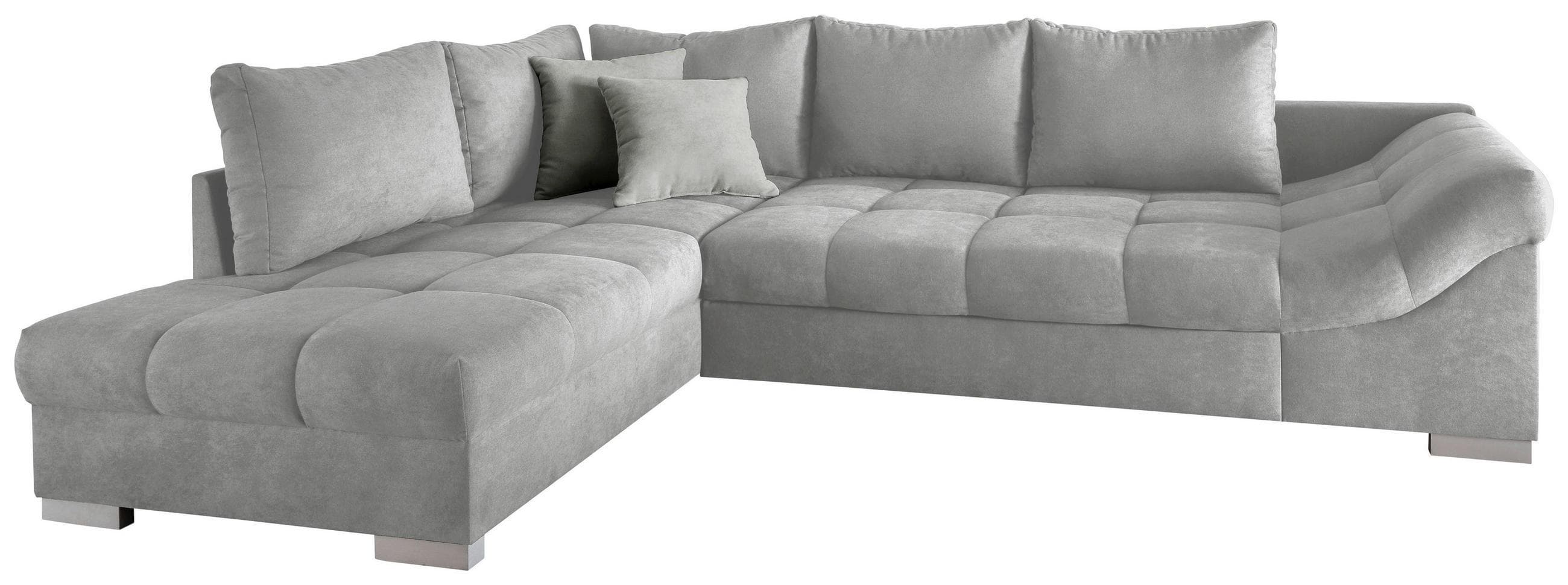 Wohnlandschaft Alvito Hellgrau Nylon/Mikrofaser