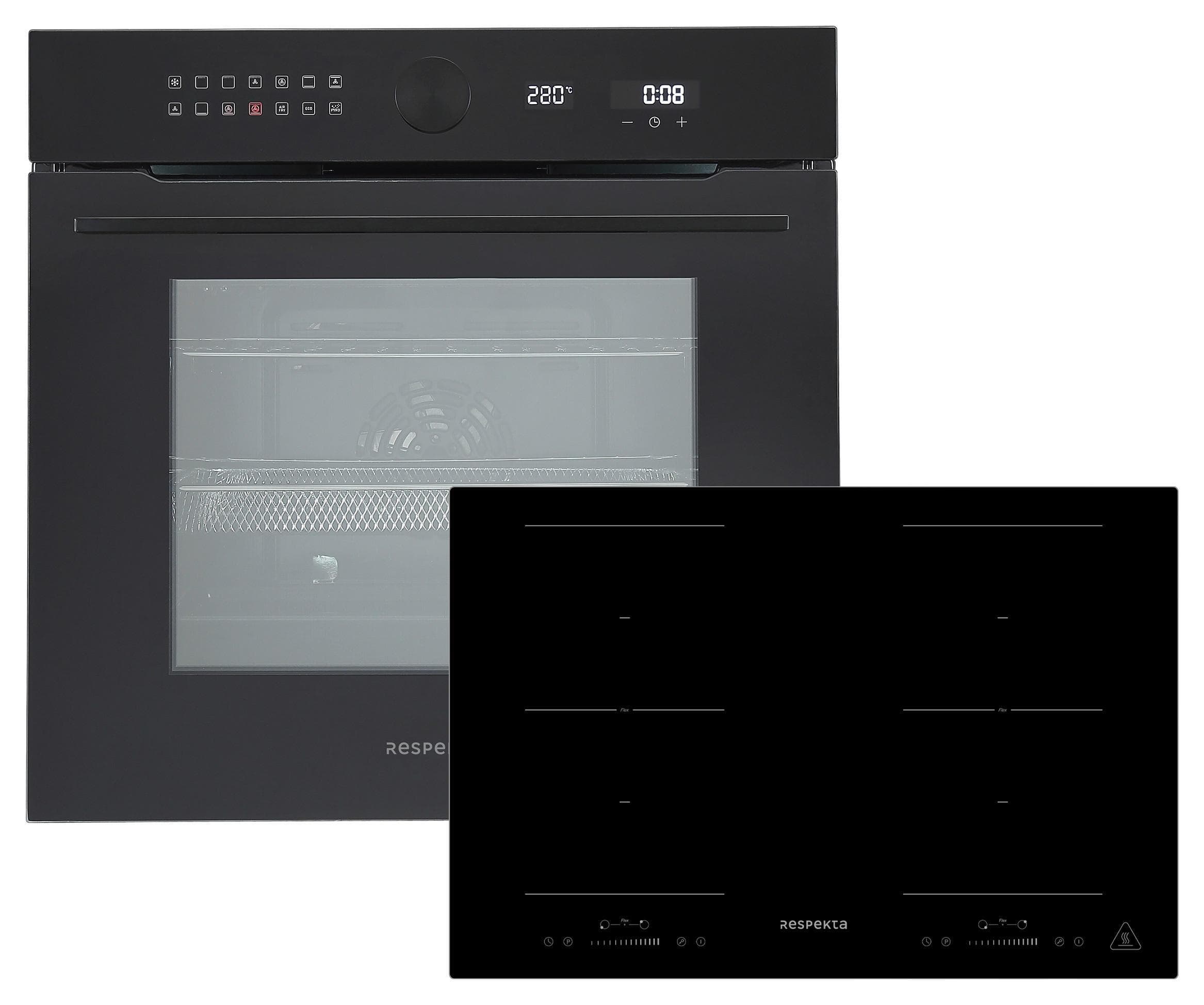 ASET9008800i Backofen-Set Schwarz