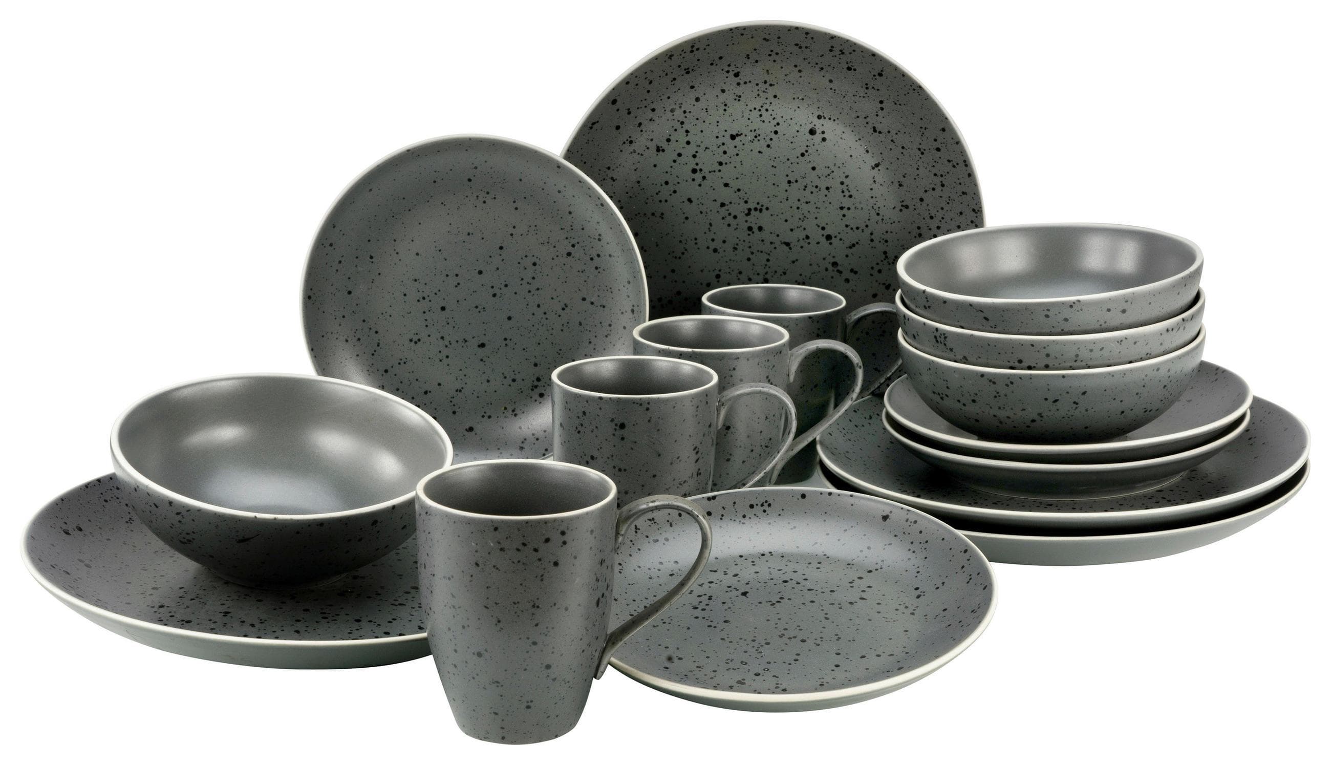 Creatable Kombiservice Industrial Chic 16-teilig Anthrazit