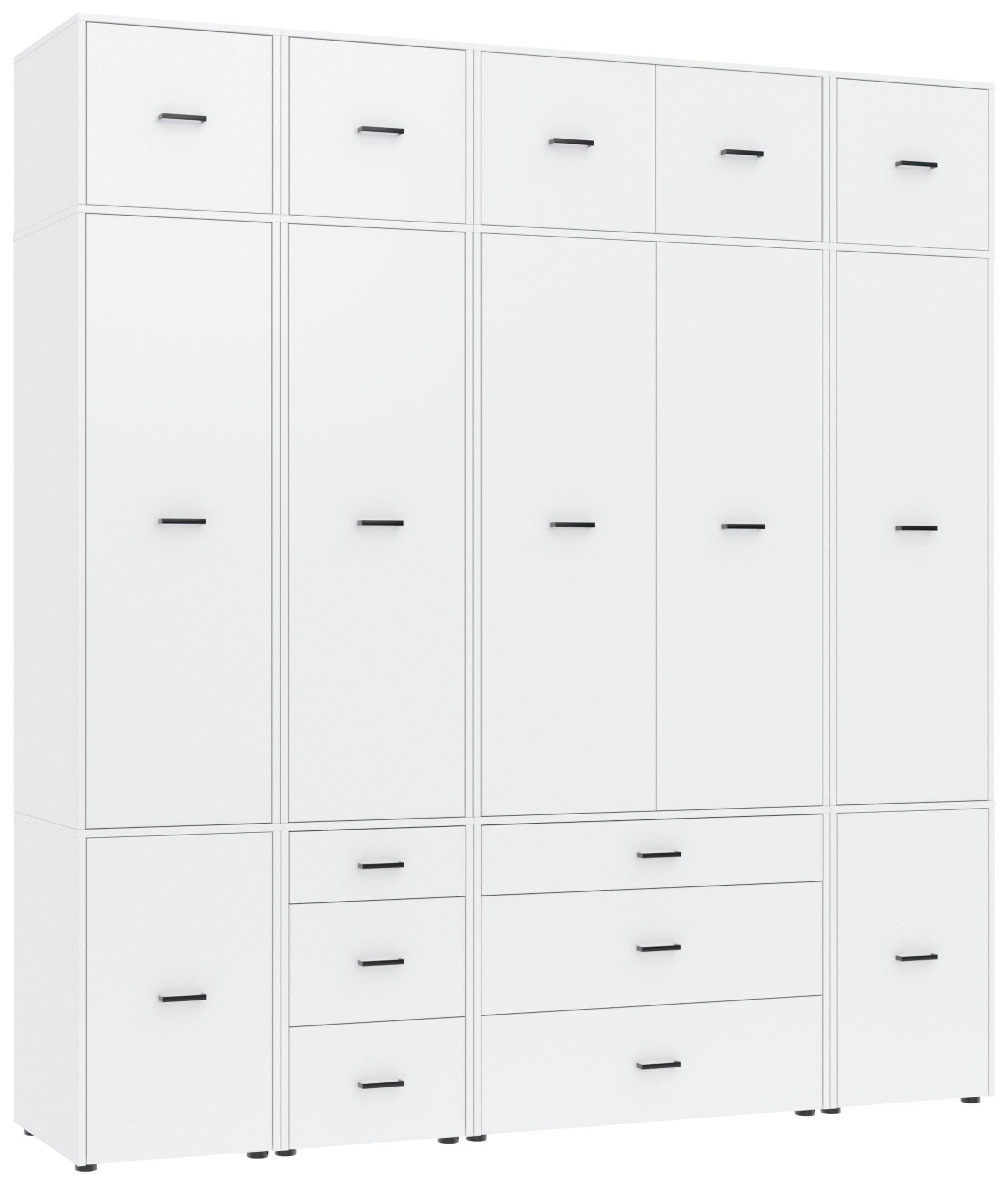 Kleiderschrank Kivo Weiß