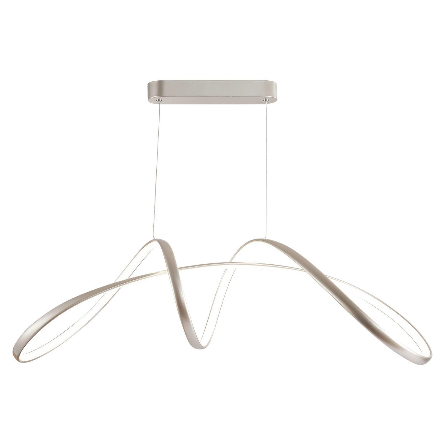 LED-Hängeleuchte Infinity Silberfarben max. 50 Watt