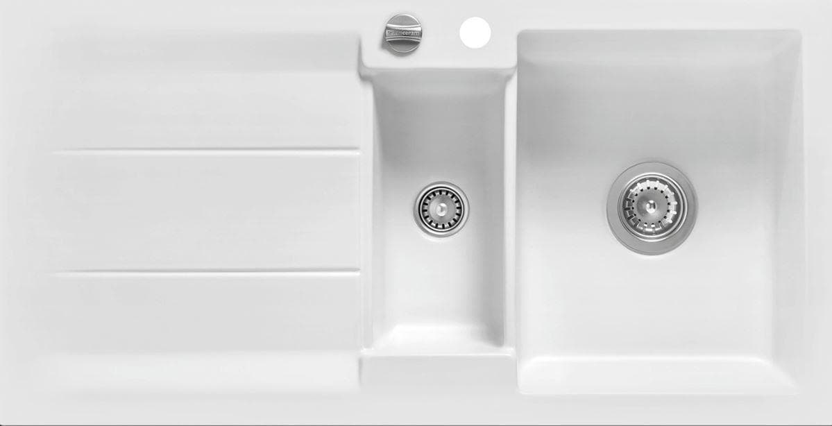 Systemceram Einbauspüle Genea 100 Polar Keramik