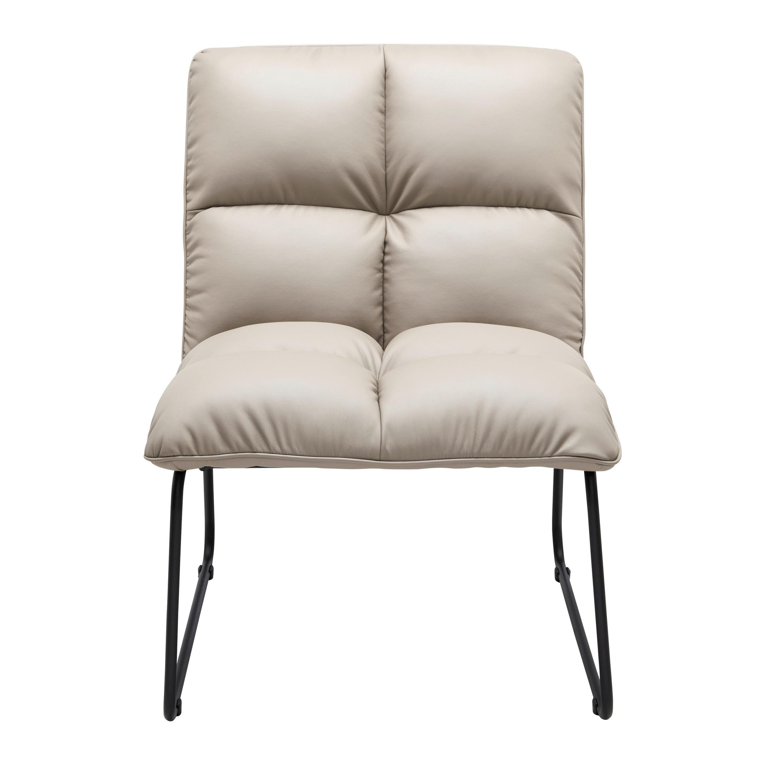 Sessel Eleina Taupe Lederlook Mömax DE