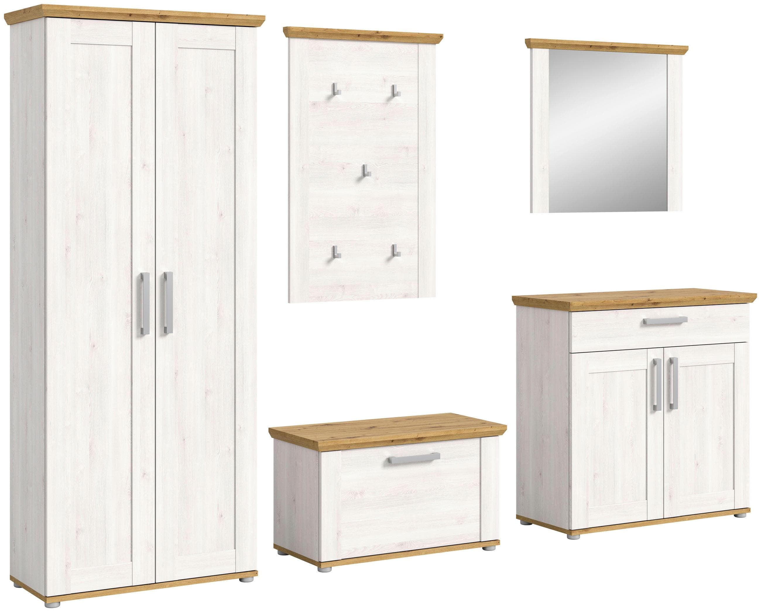 Garderobe Verona 5-tlg. Lärche/Eiche