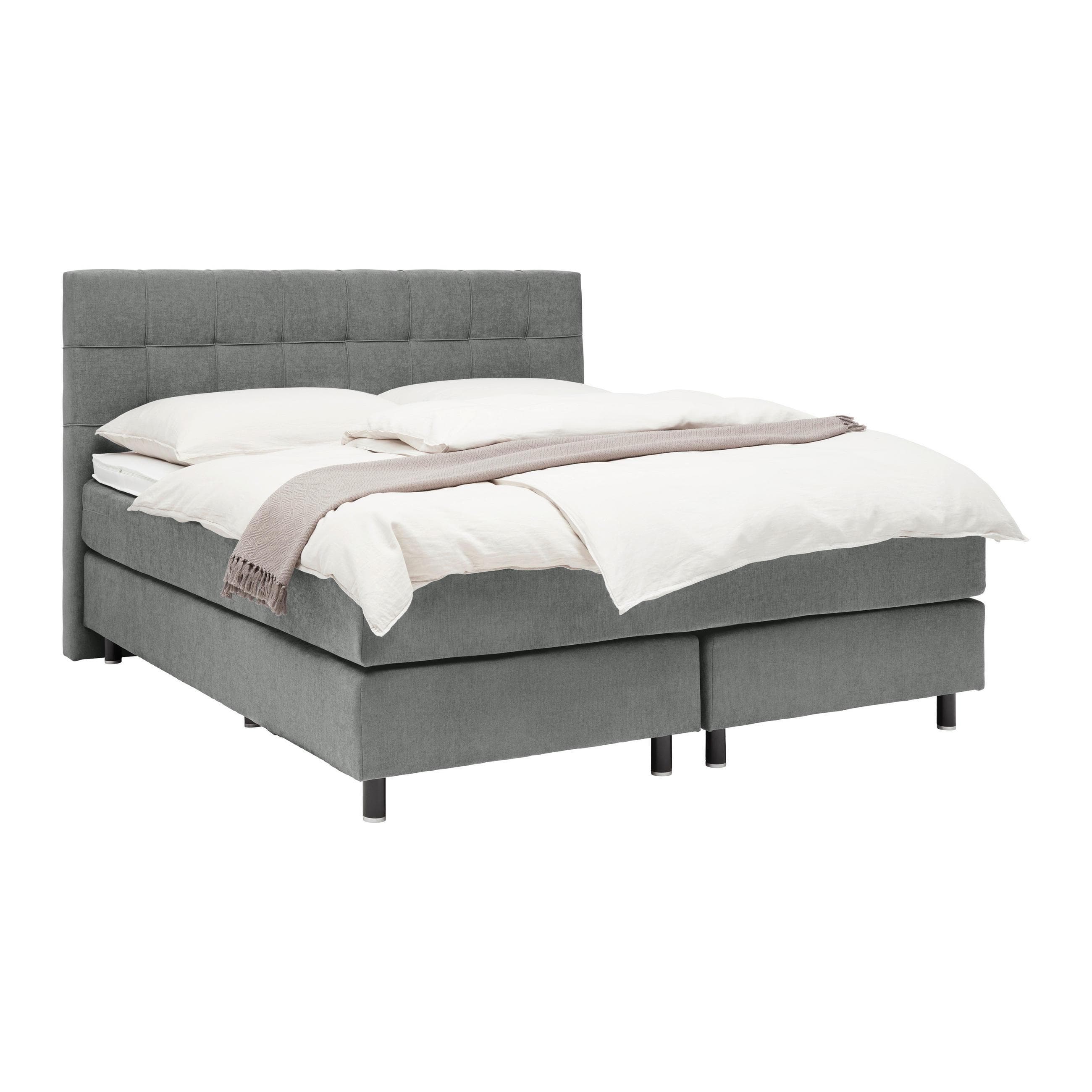 Boxspringbett Primo Graphitfarben 180x200cm