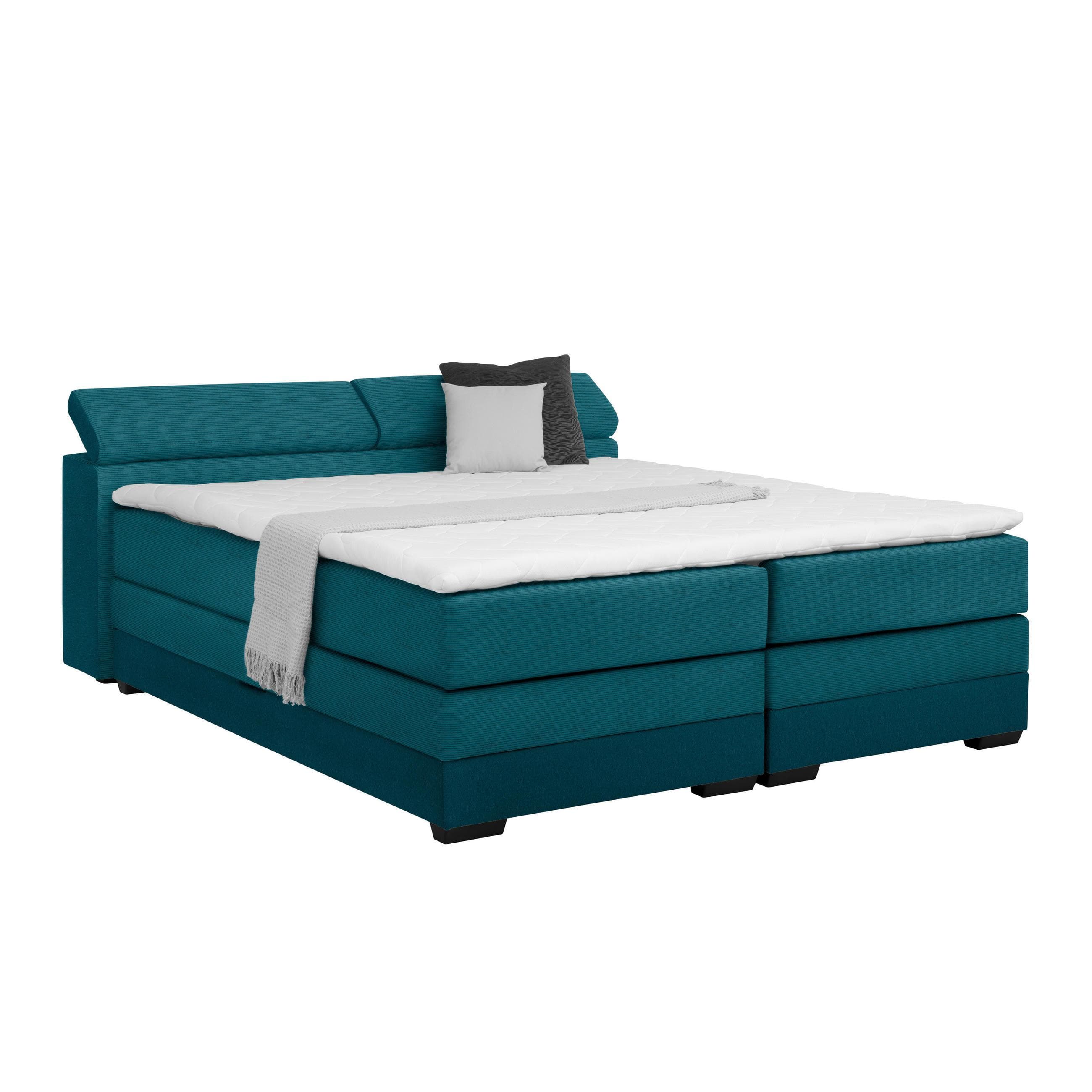Boxspringbett Sevilla Petrol 140x200cm Mömax DE