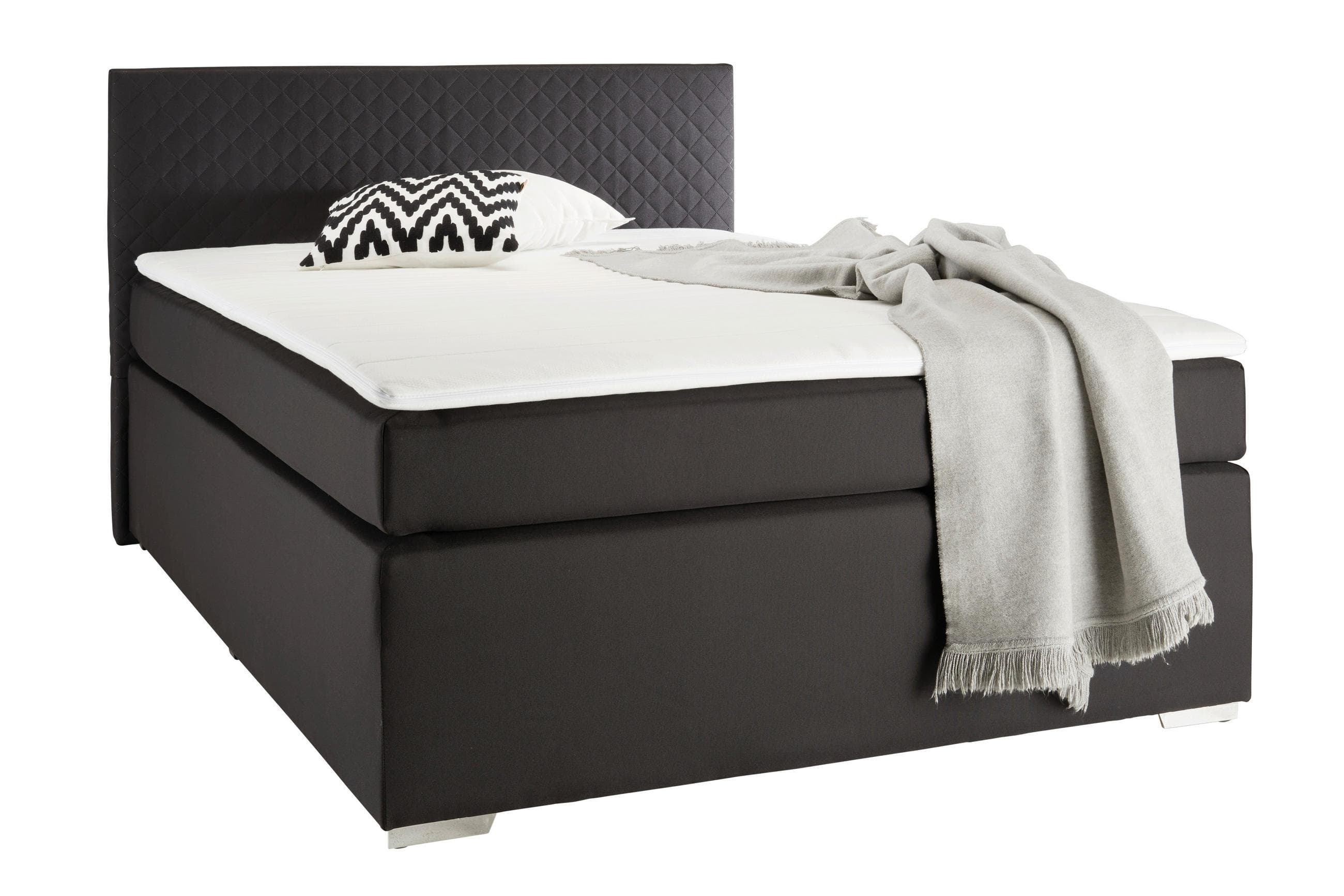 Boxspringbett Mali New in Schwarz