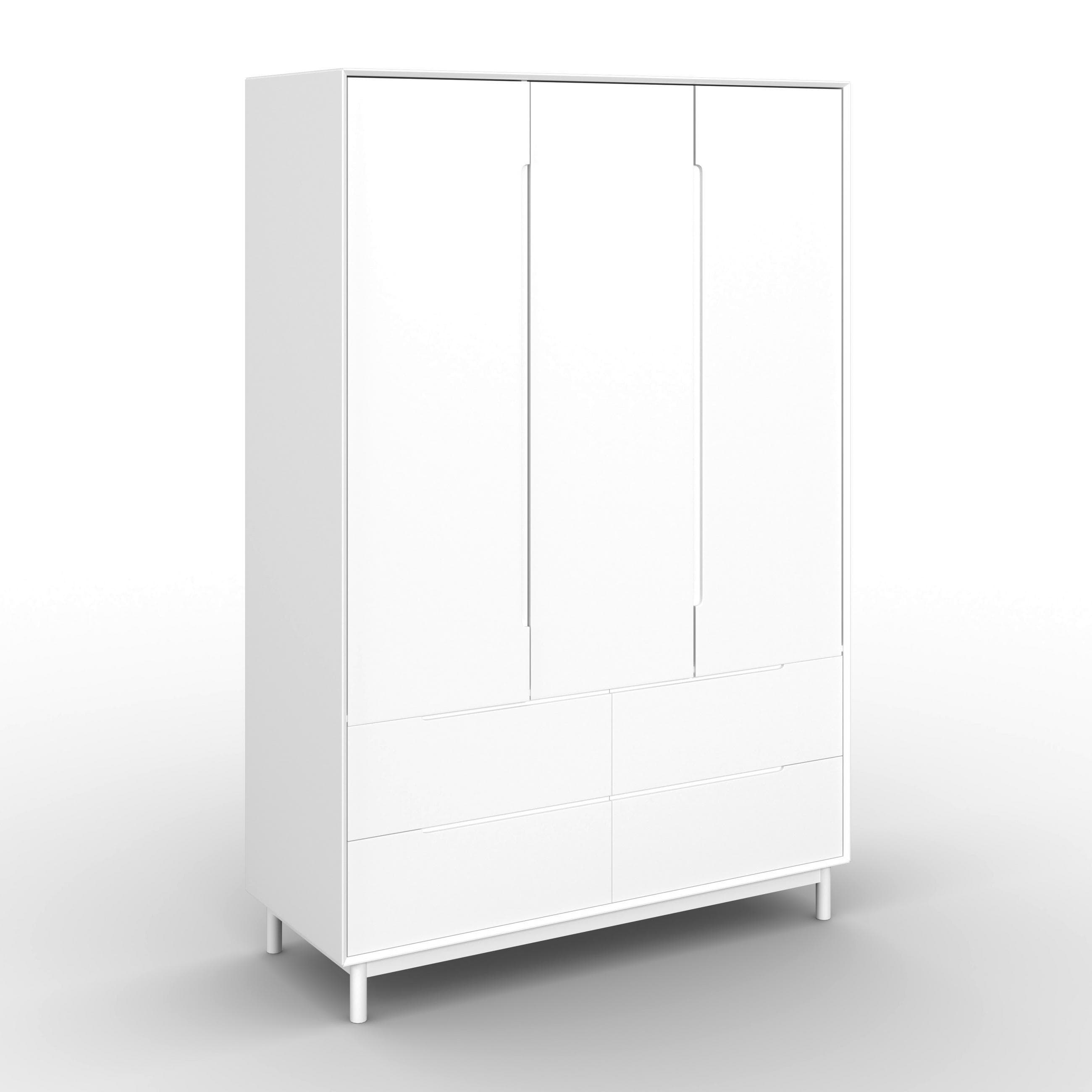 Drehtürenschrank Marlo Weiß