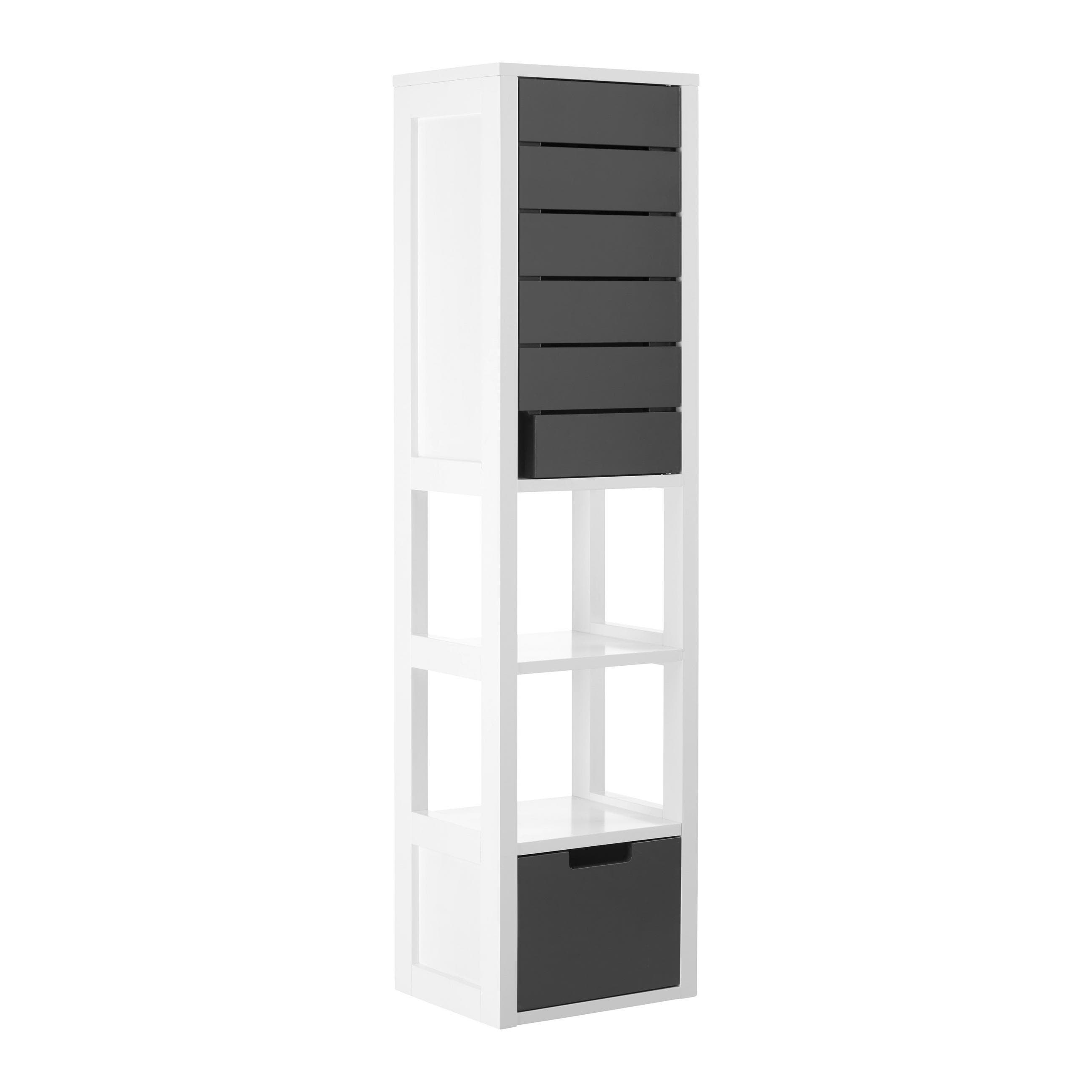 Hängeschrank Tia Grau/Weiß