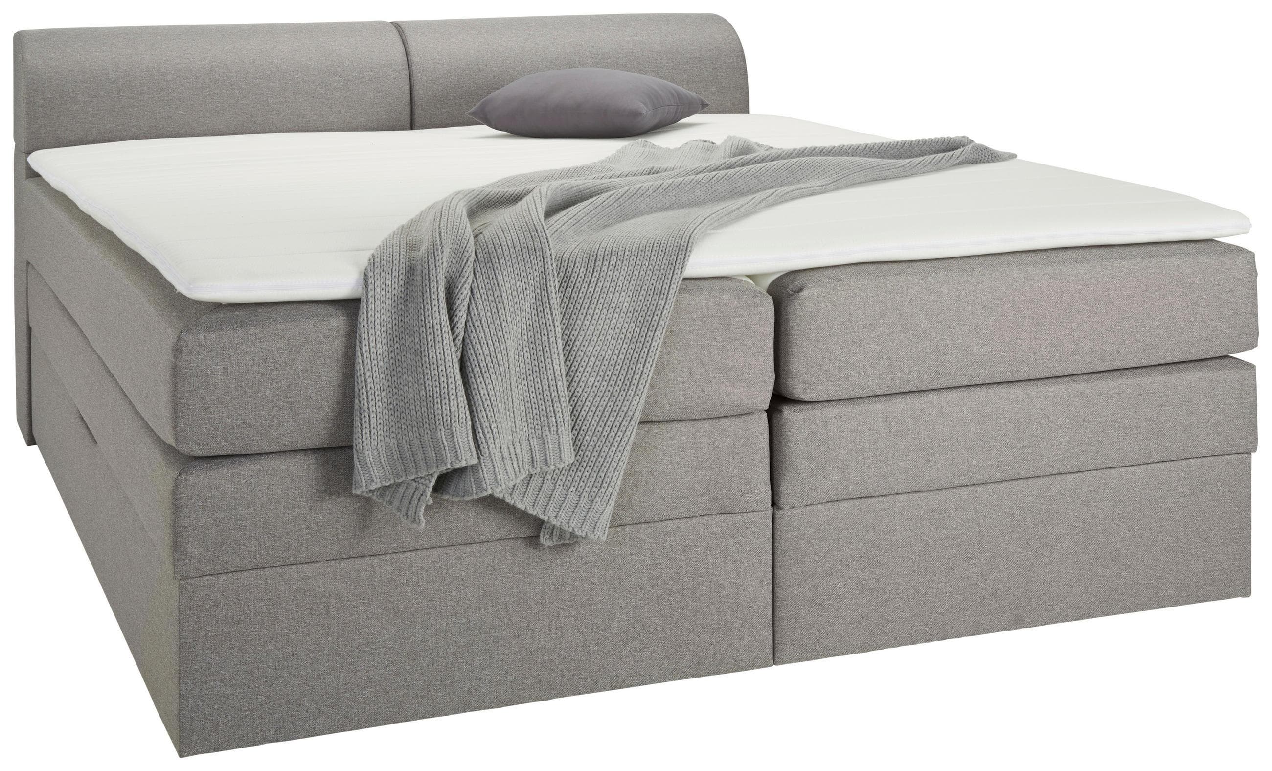 Mömax DE Boxspringbett Grau