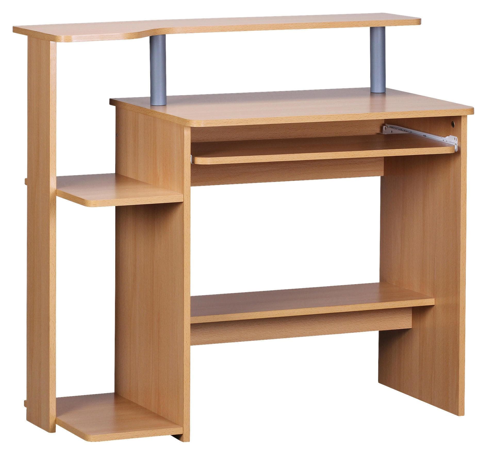Computertisch Buchefarben ca. 48x94x90 cm
