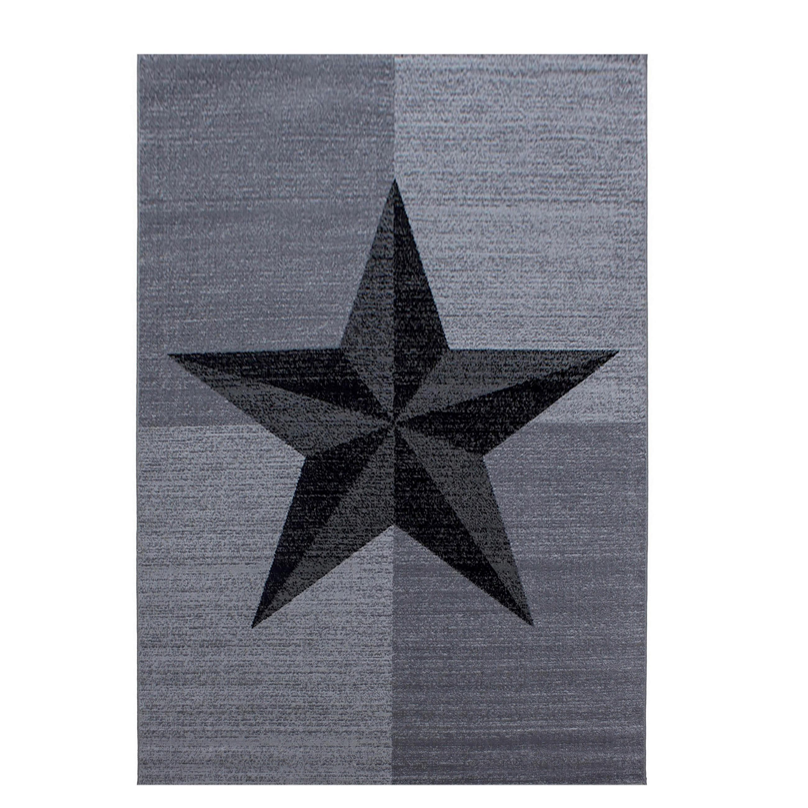 Novel Webteppich Plus Grau ca. 140x200cm