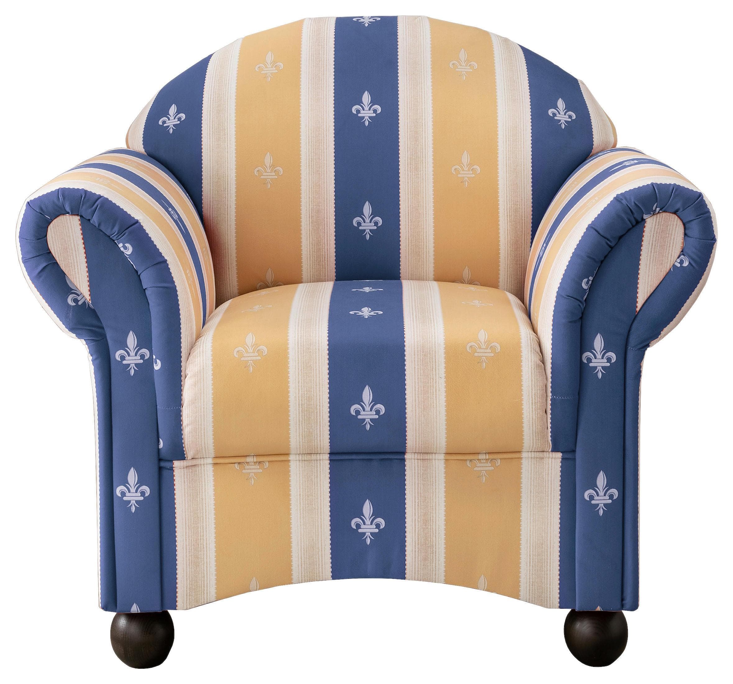 Relaxsessel Torello Blau Mikrofaser