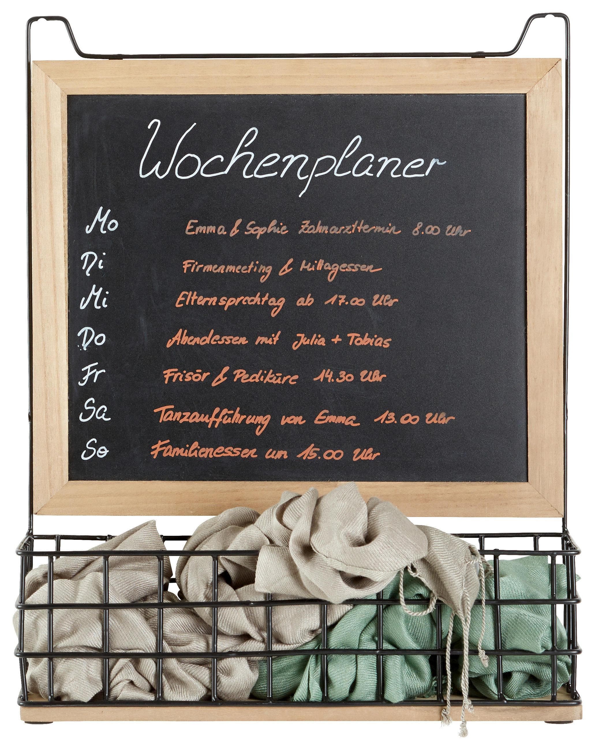 Memoboard in Braun/Schwarz