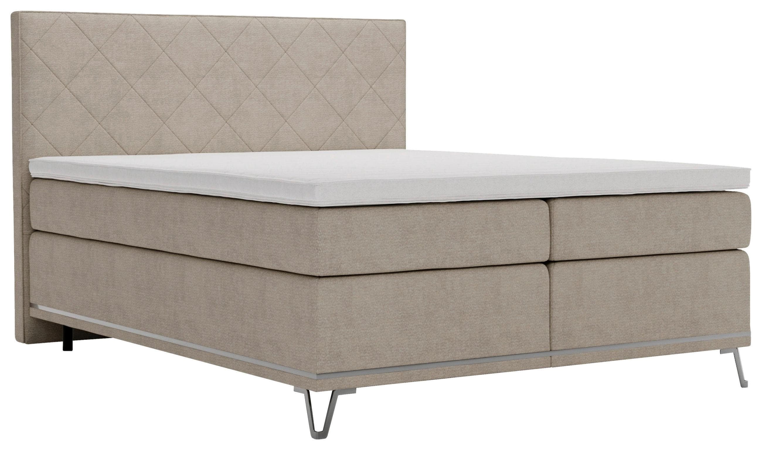 Boxspringbett Cromo Beige ca. 200x200