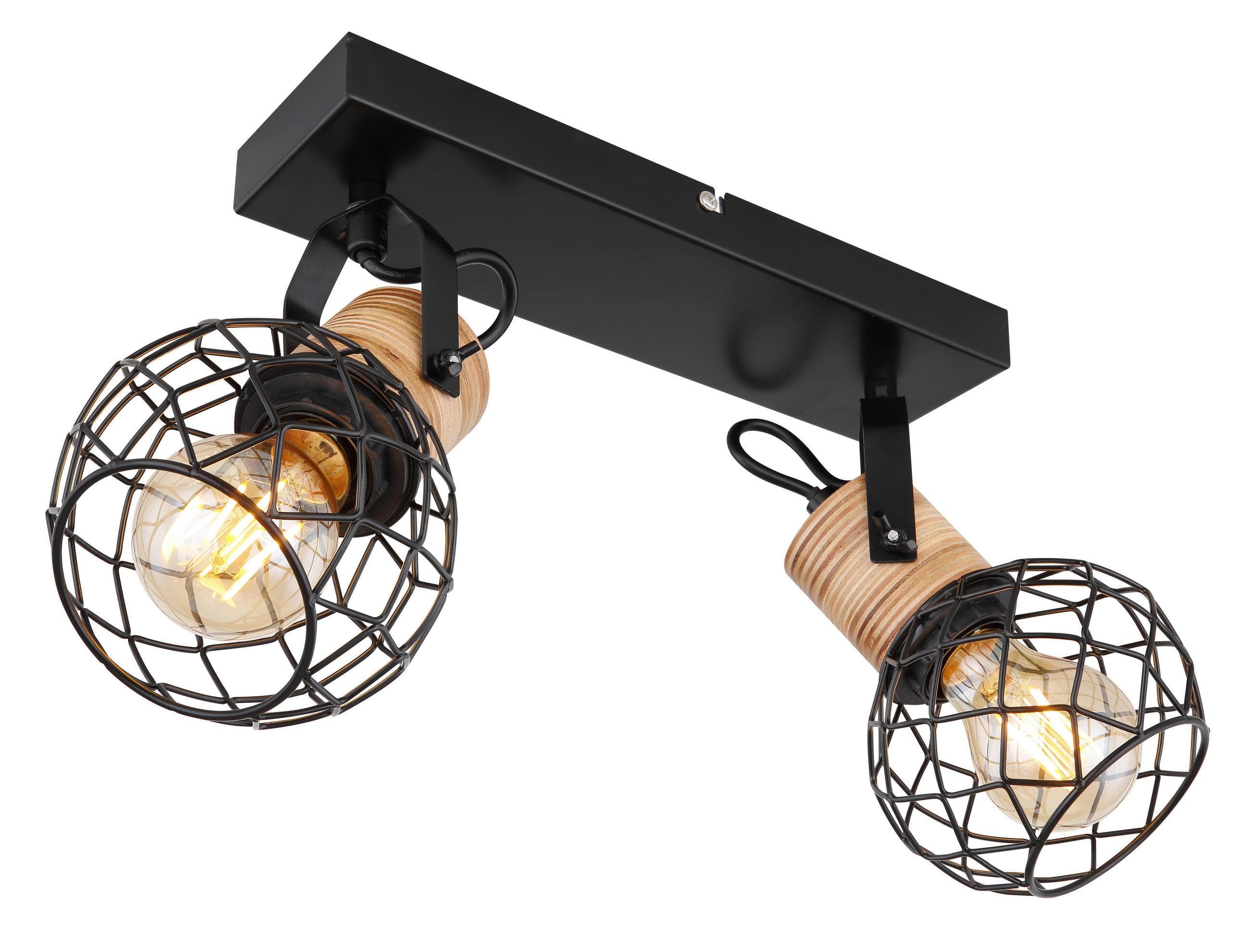 Globo Strahler Lacky Braun/Schwarz max. 60 Watt
