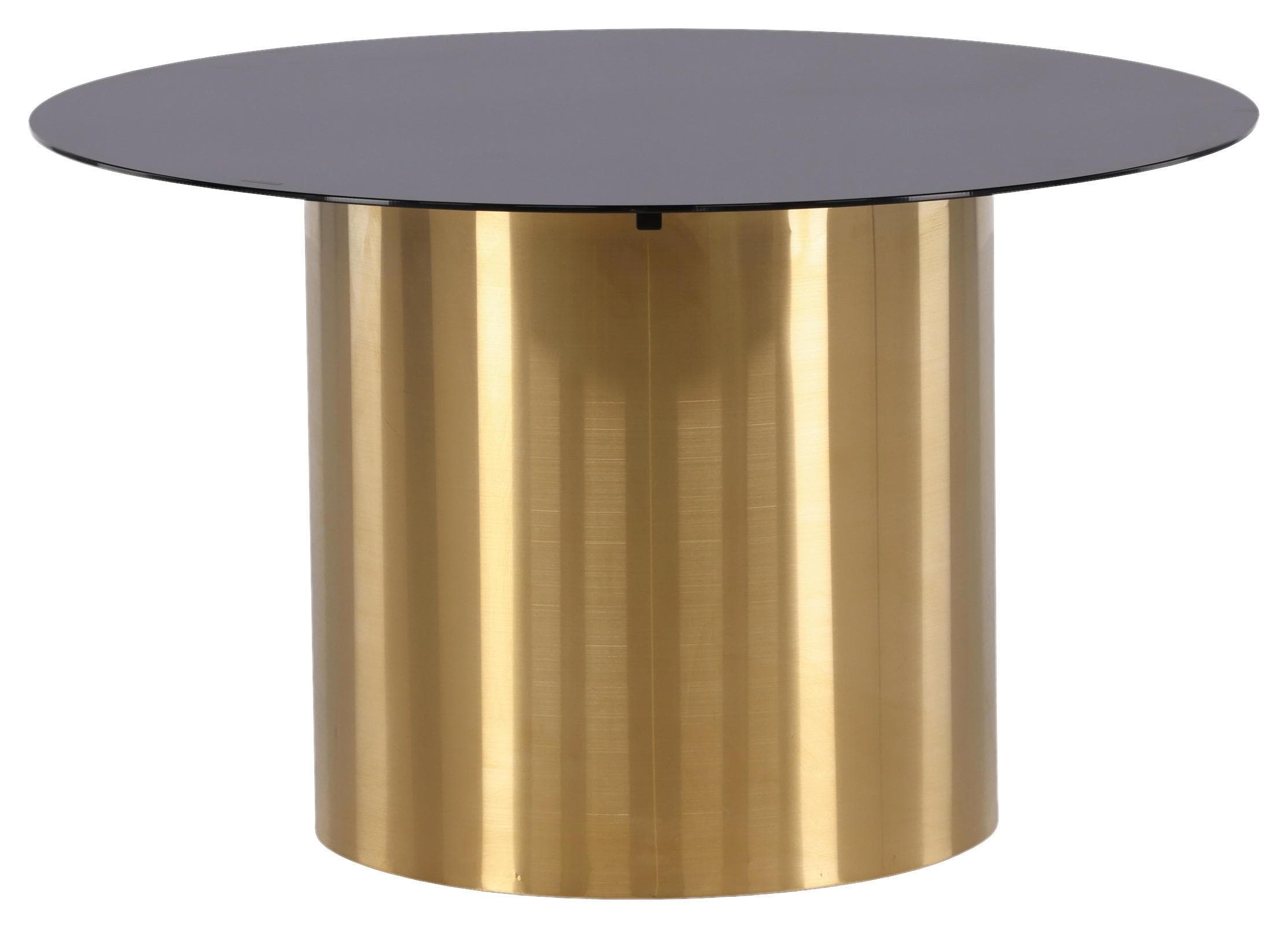 Couchtisch Ystad Ø ca. 80 cm Schwarz/Gold Mömax DE
