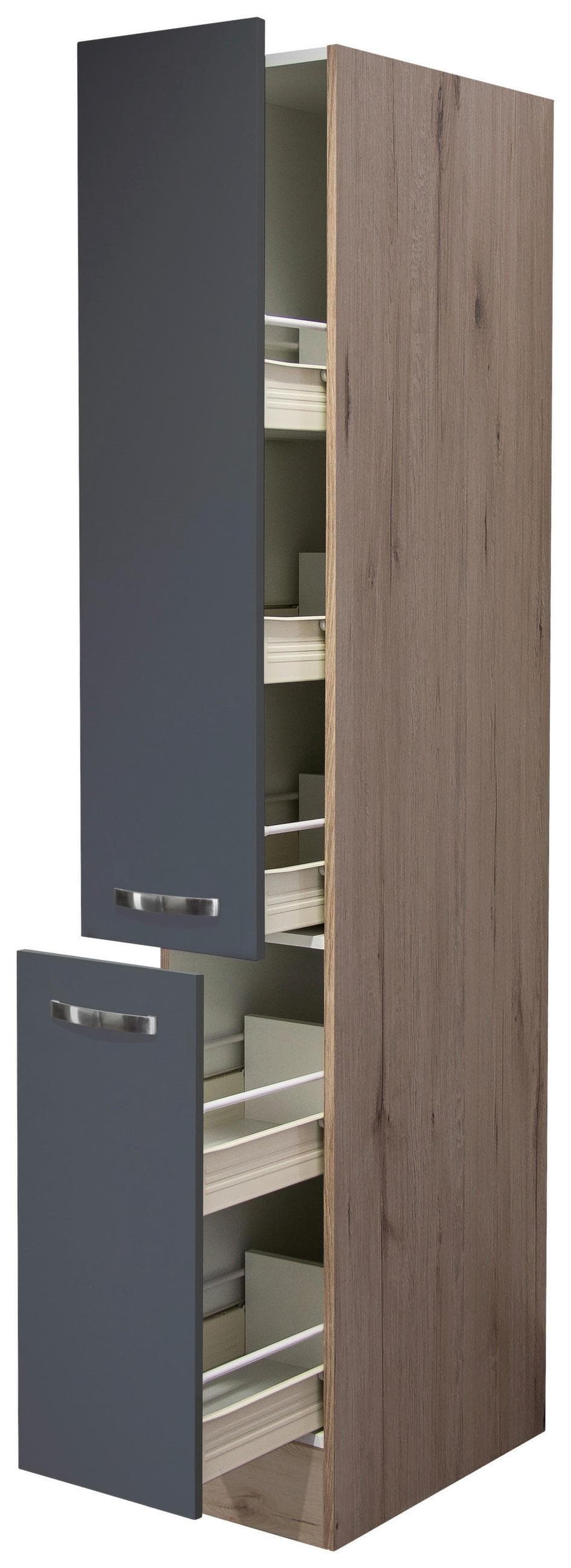 Apothekerschrank Shadow Grau/Eiche Mömax