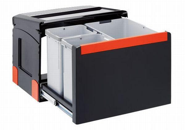 Franke Einbauabfallsammler 11045 ca. 30l Schwarz Orange