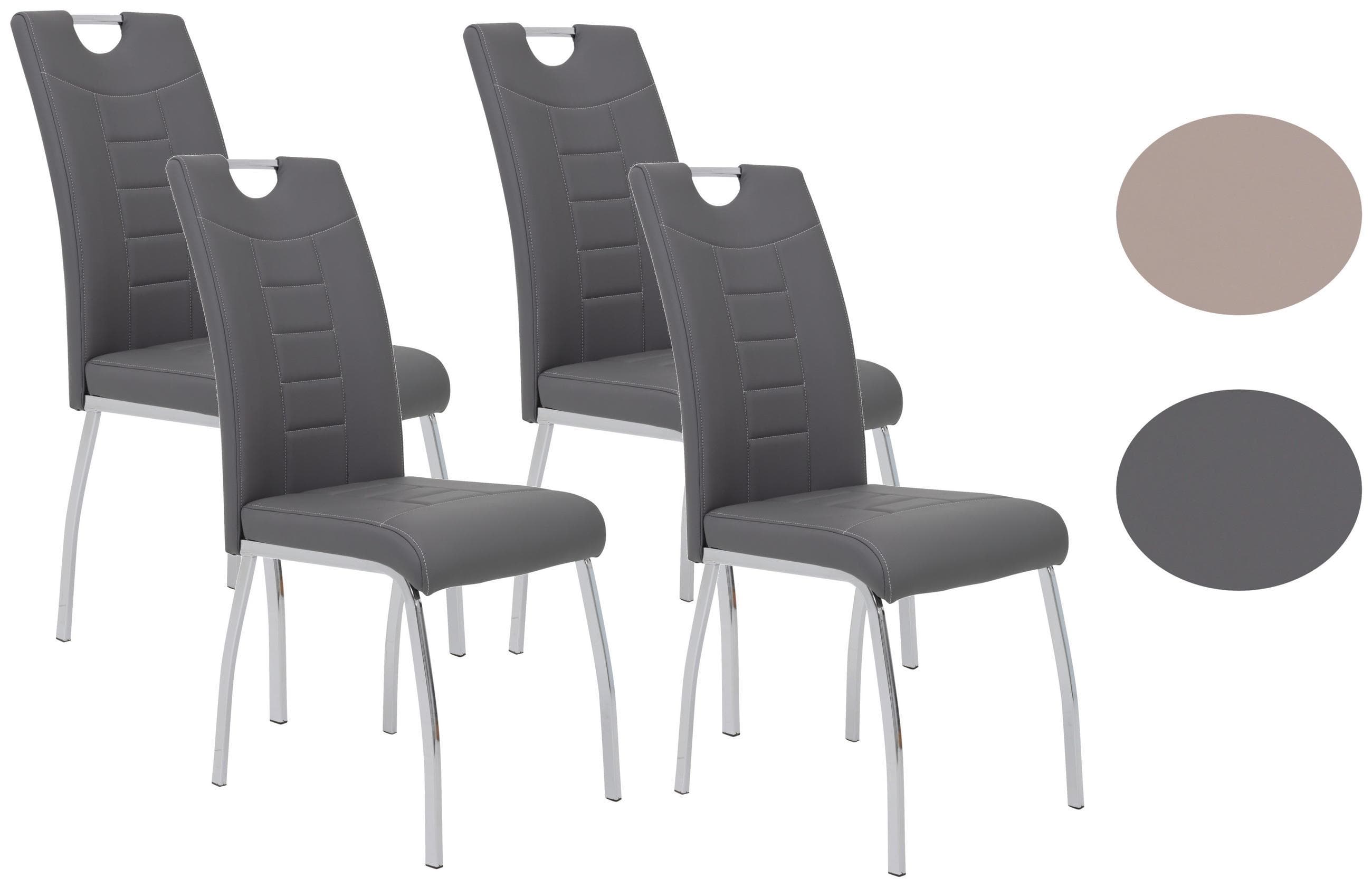 StuhL-Set Andrea Grau 4er-Set