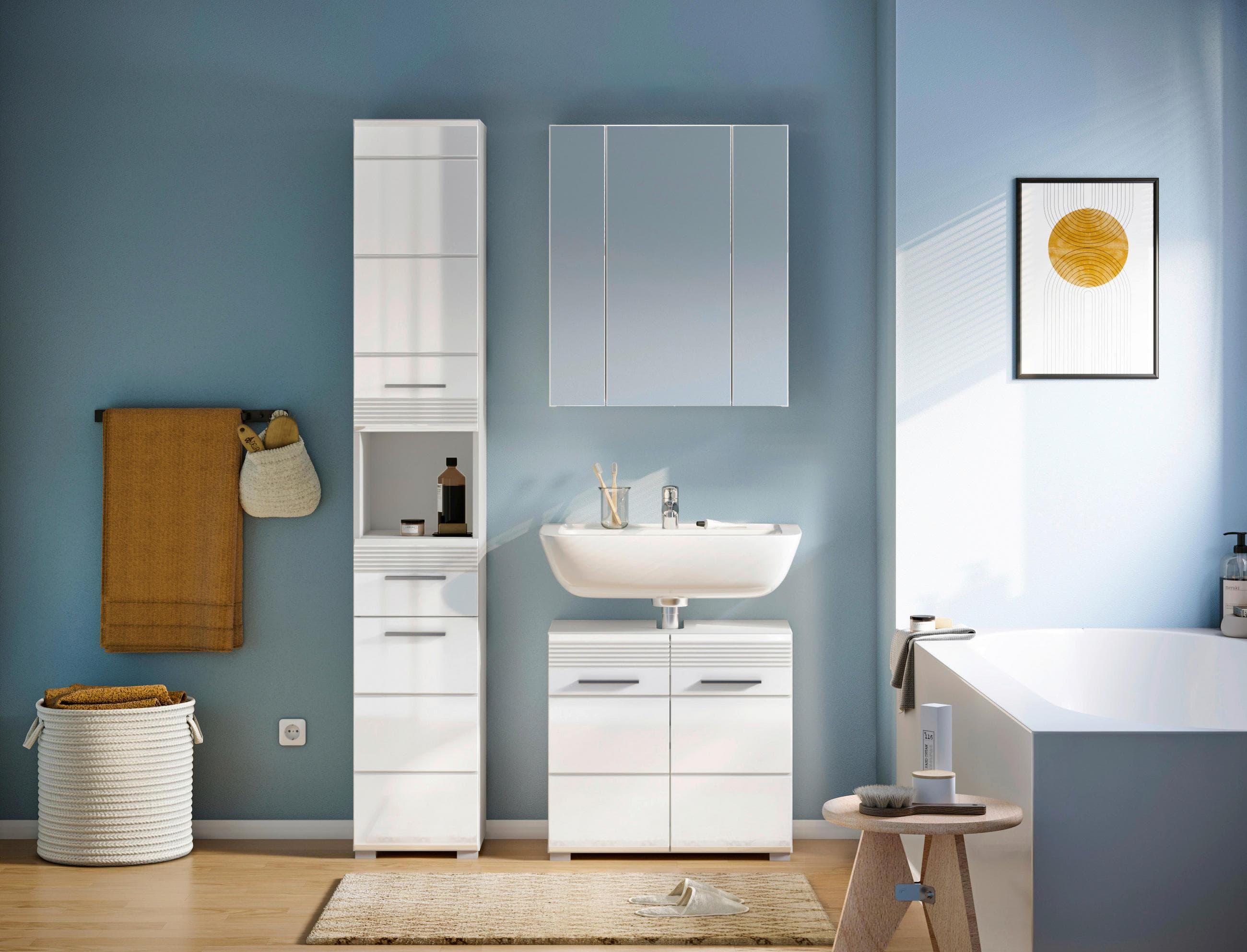 Badezimmer Linus 3-tlg. Weiß