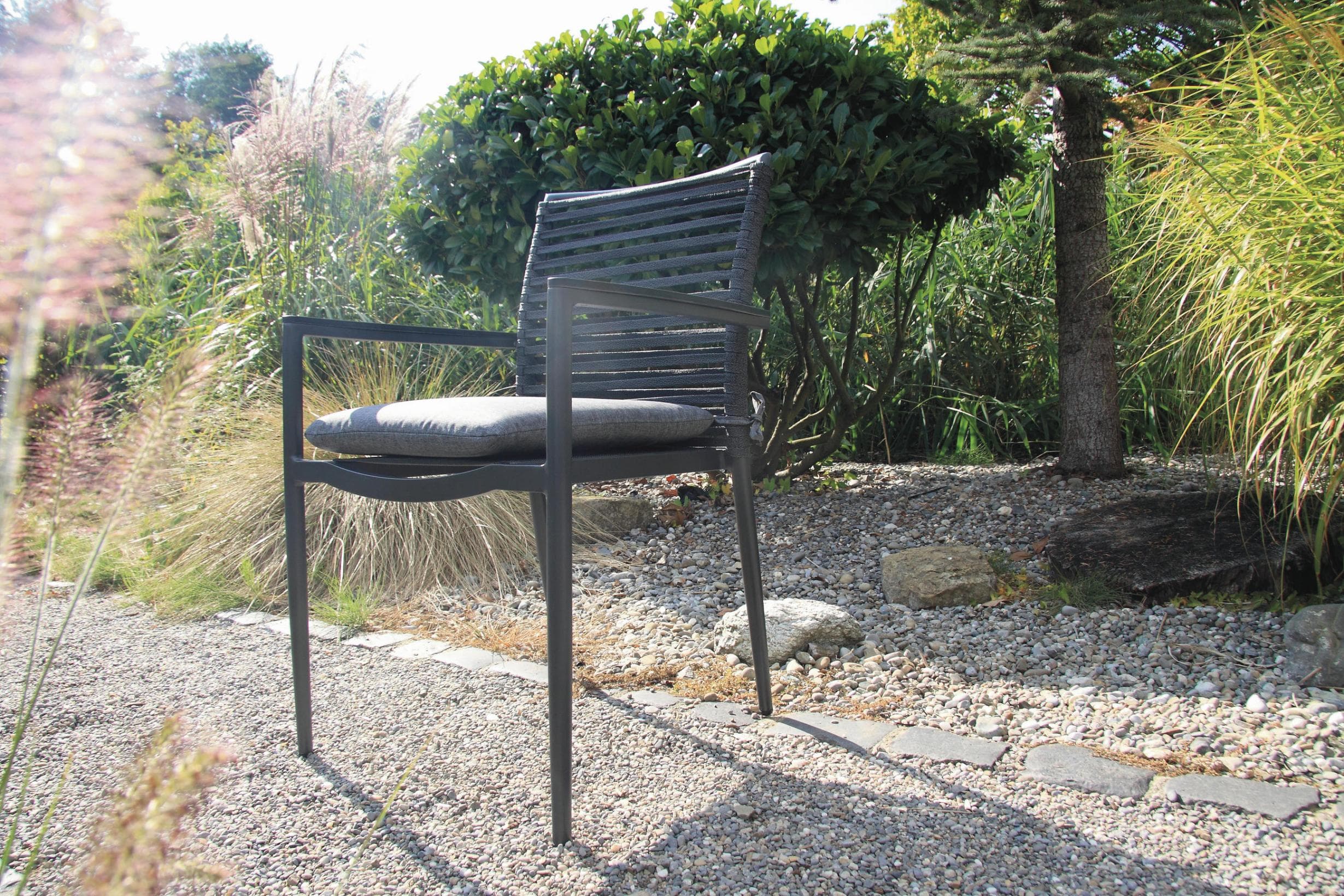 Acamp Gartensessel-Set 6-tlg. stapelbar Metall