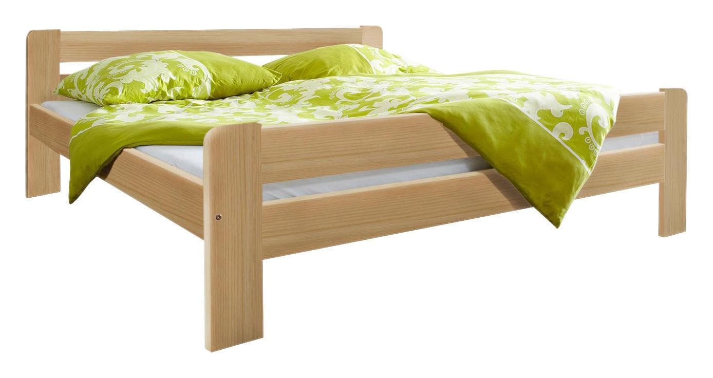 TiCAA Massivholz Einzelbett Kiefer Natur