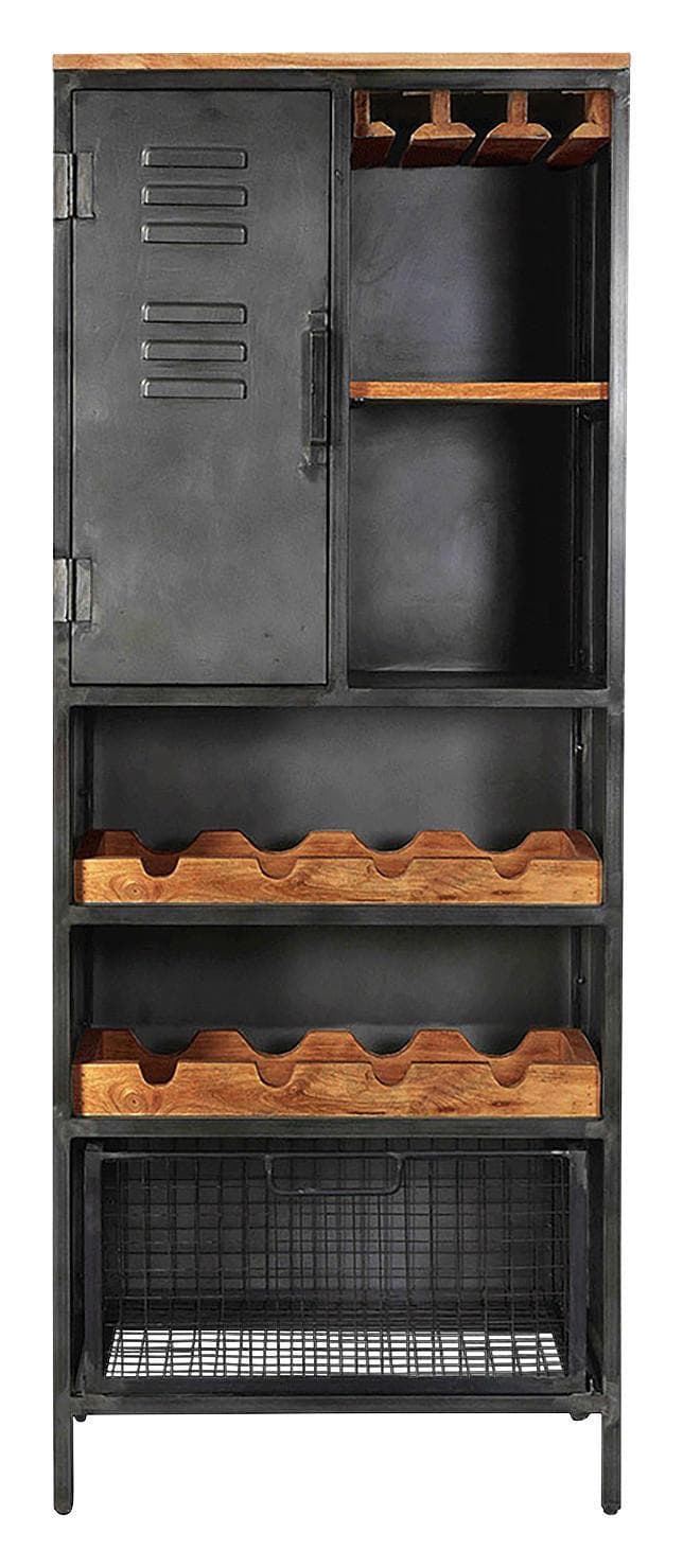 Barschrank Montana Stahl/Mangoholz