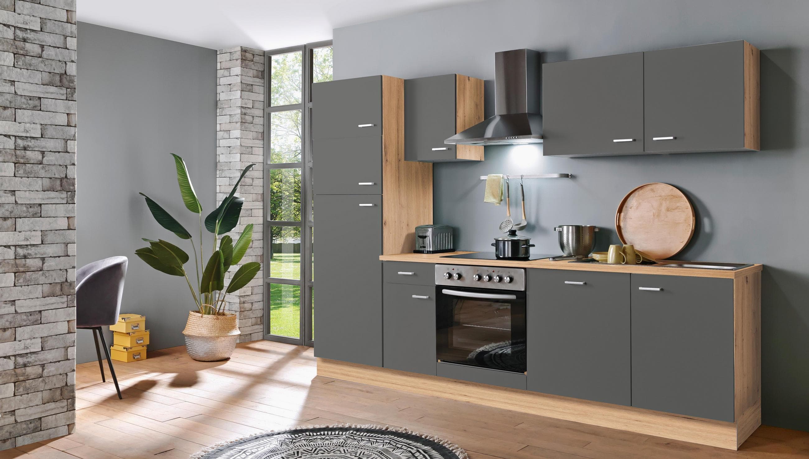 Menke Küchenblock Aritsan-Classic Grau B ca. 270 cm