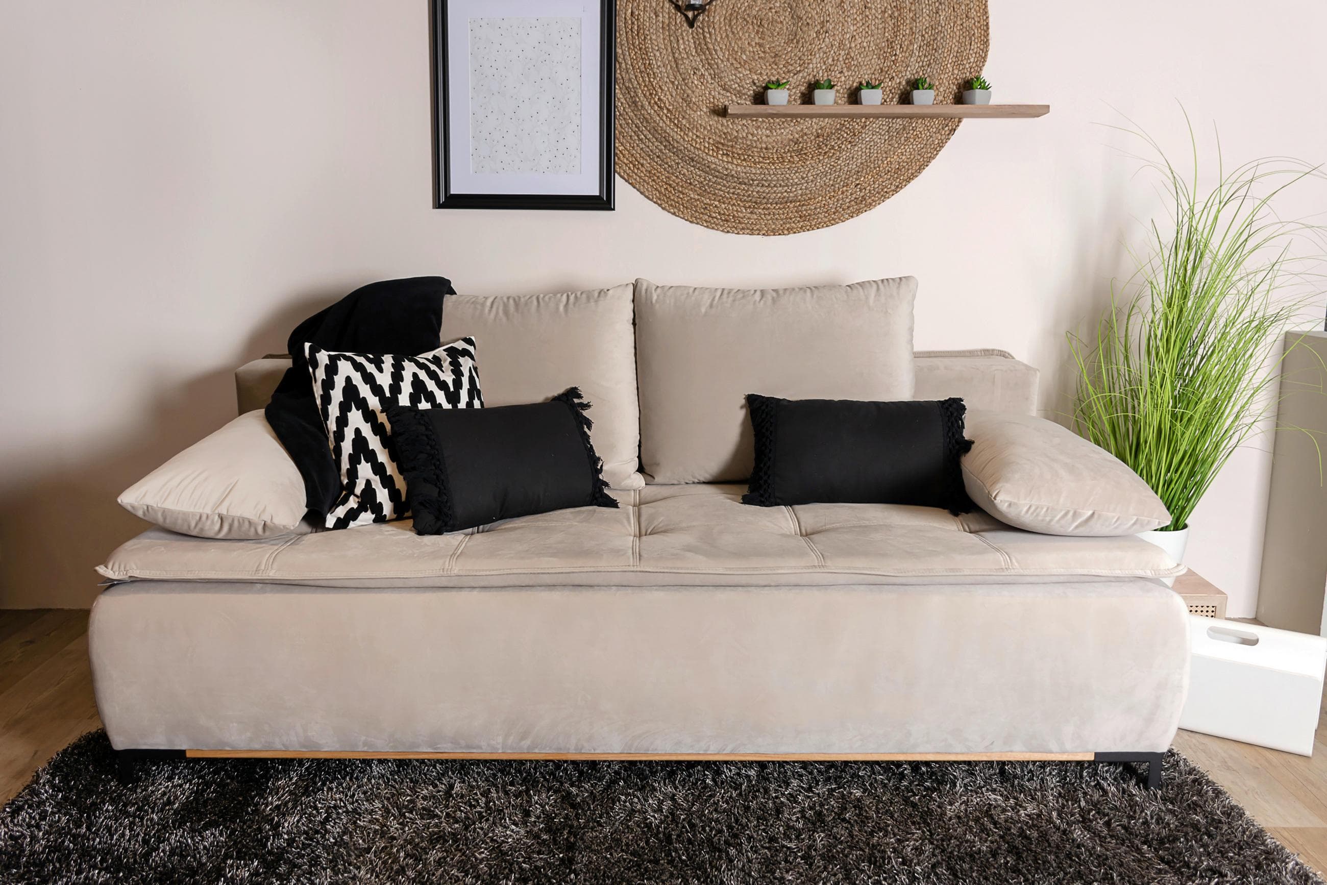 Schlafsofa in Beige Mömax DE