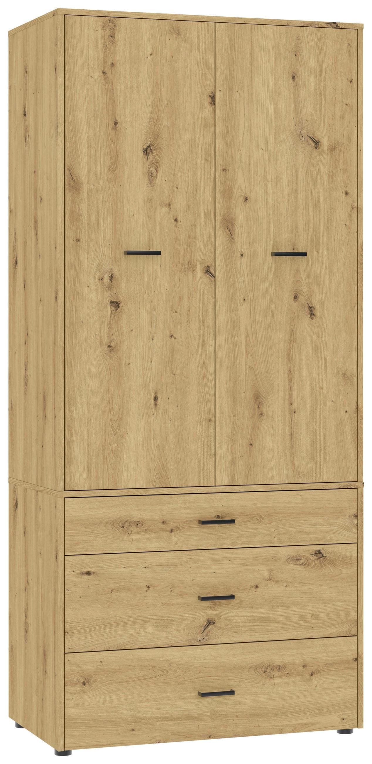 Kleiderschrank Kivo Eiche Artisan Mömax DE