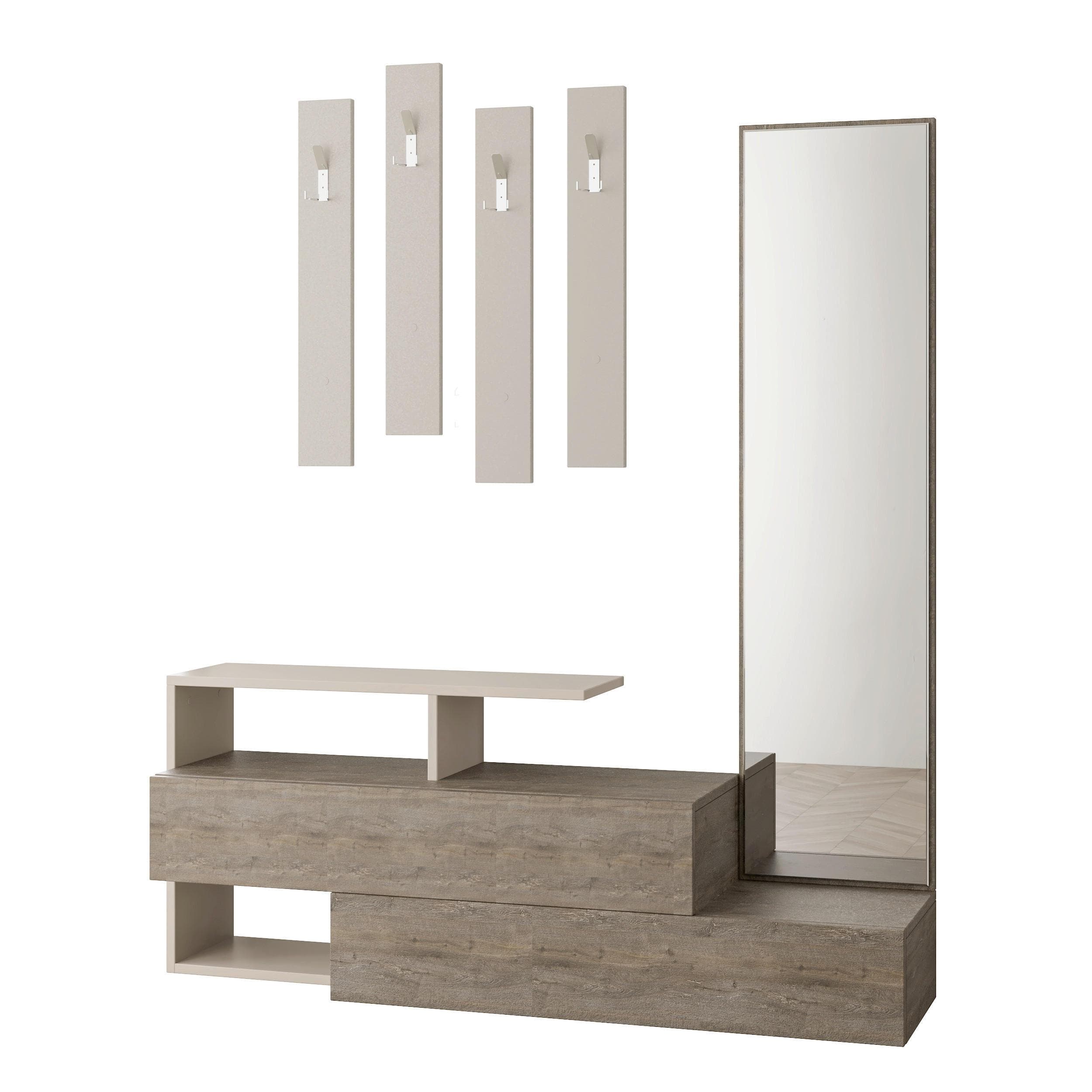 Garderobe Ramda Mokka Holz