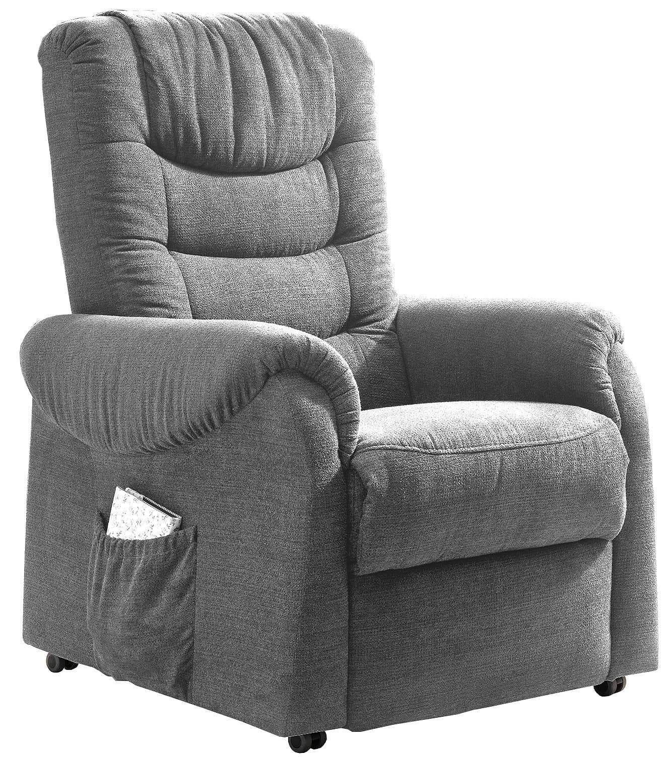 Fernsehsessel Nino Dunkelgrau Nylon/Struktur
