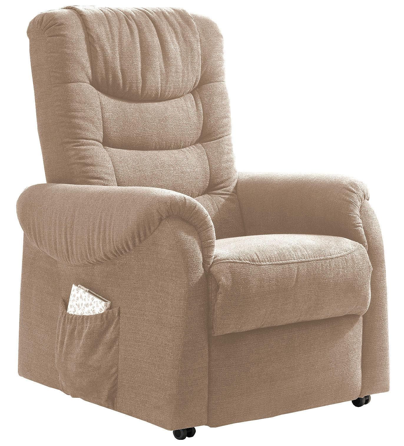 Fernsehsessel Nino Hellbraun Nylon/Struktur