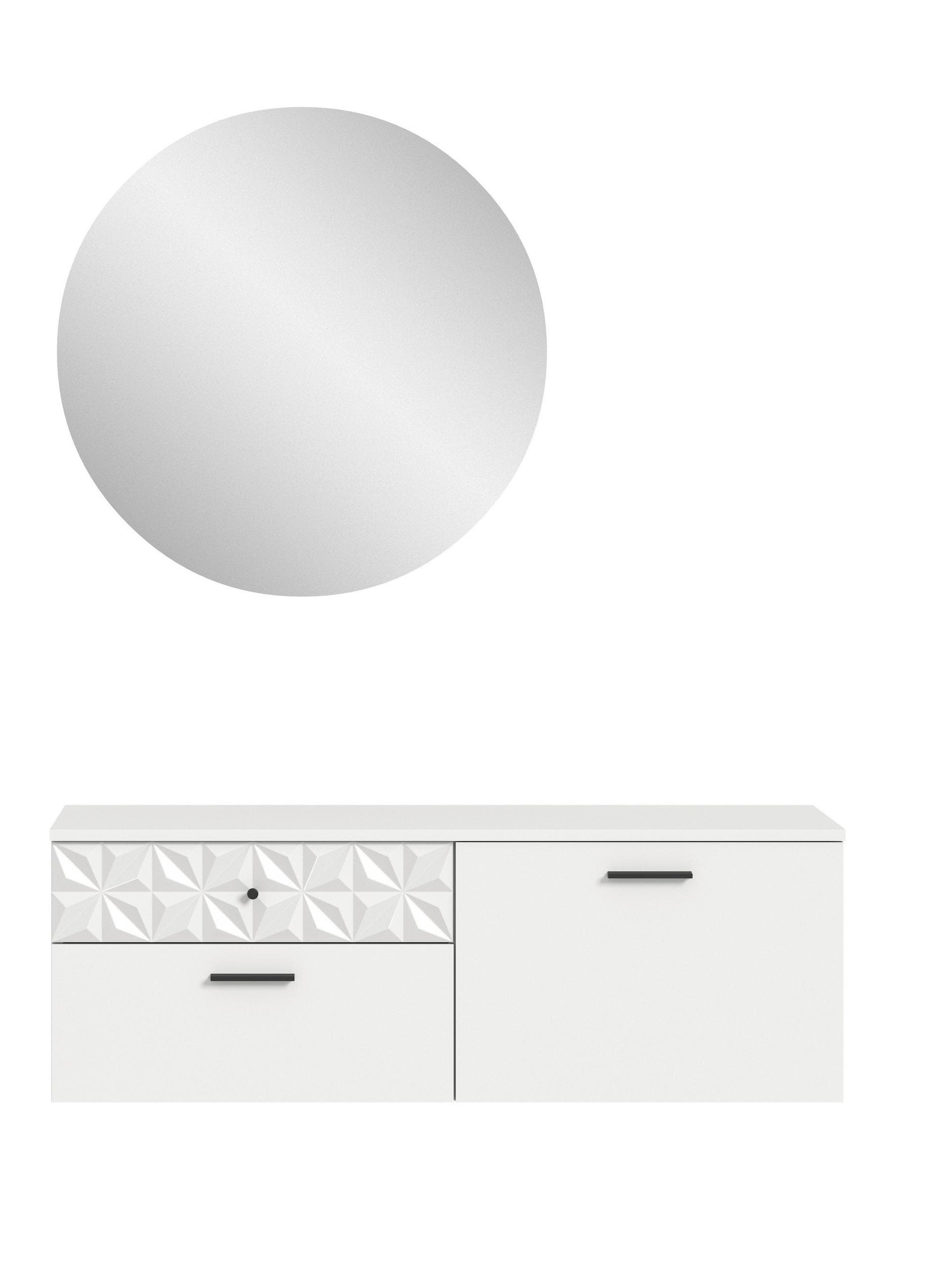 Garderobe Prisma 2-tlg. Weiß Mömax DE