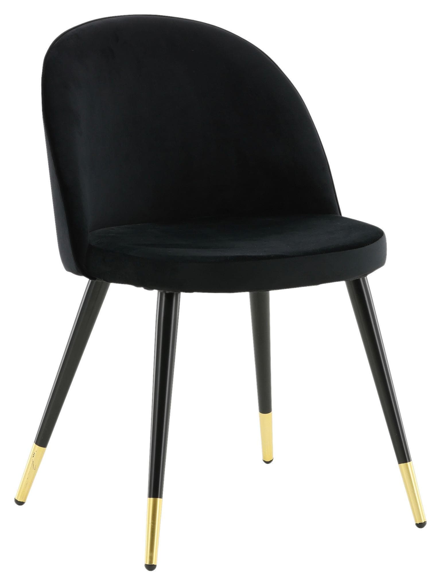 STUHL-SET VELVET Küchenstühle Schwarz